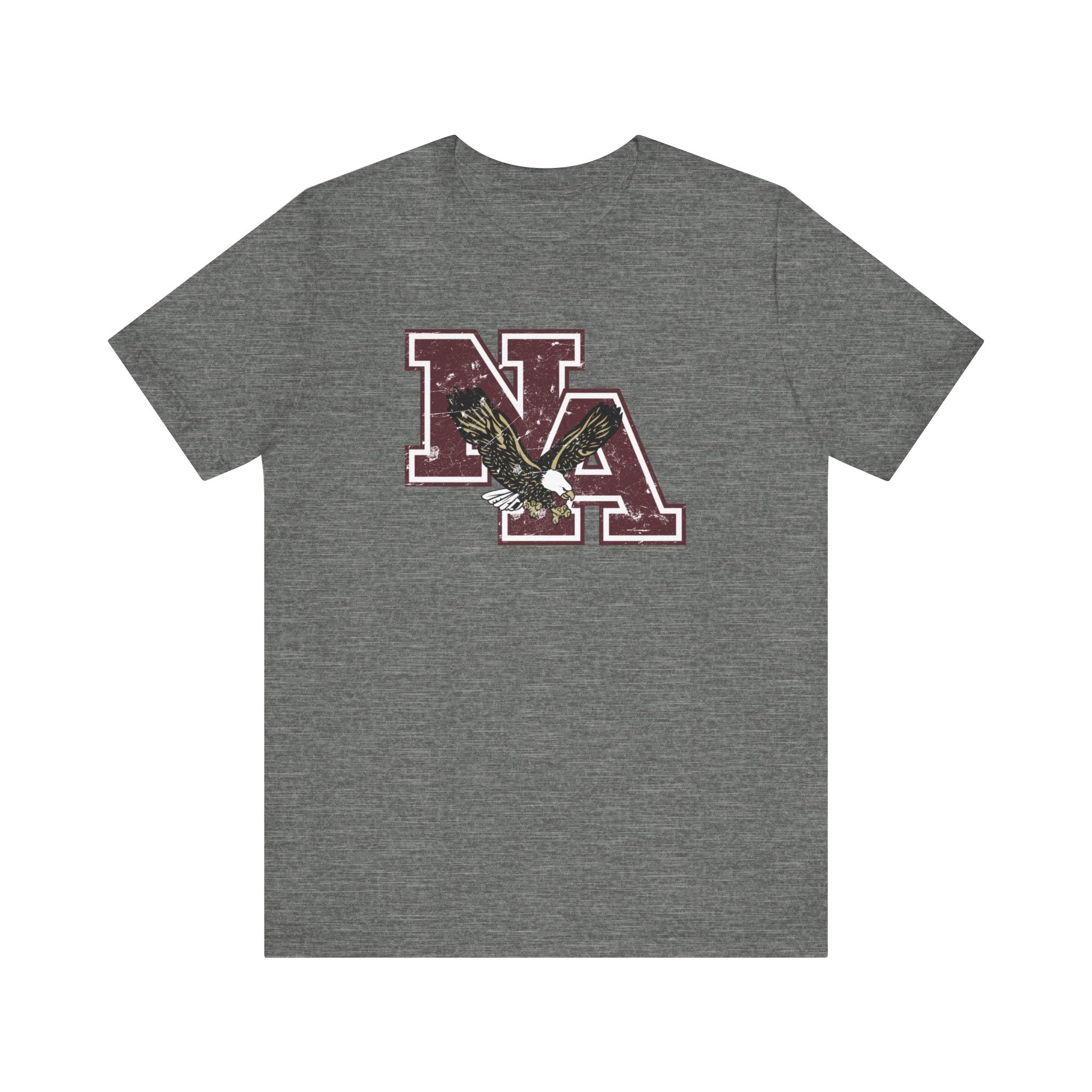 Adult Unisex Vintage Distressed Maroon Logo Short Sleeve Soft Tee