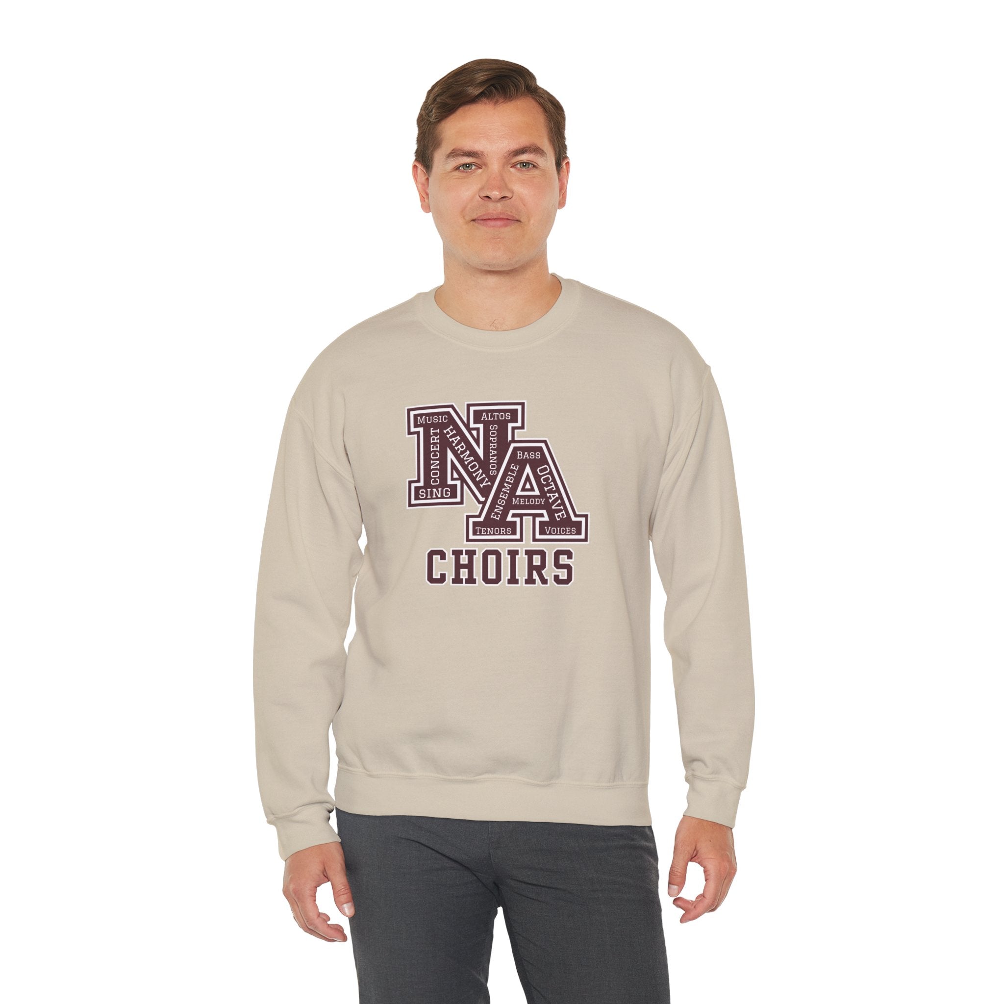 Adult Unisex Choirs Words NA Logo Graphic Sweatshirt