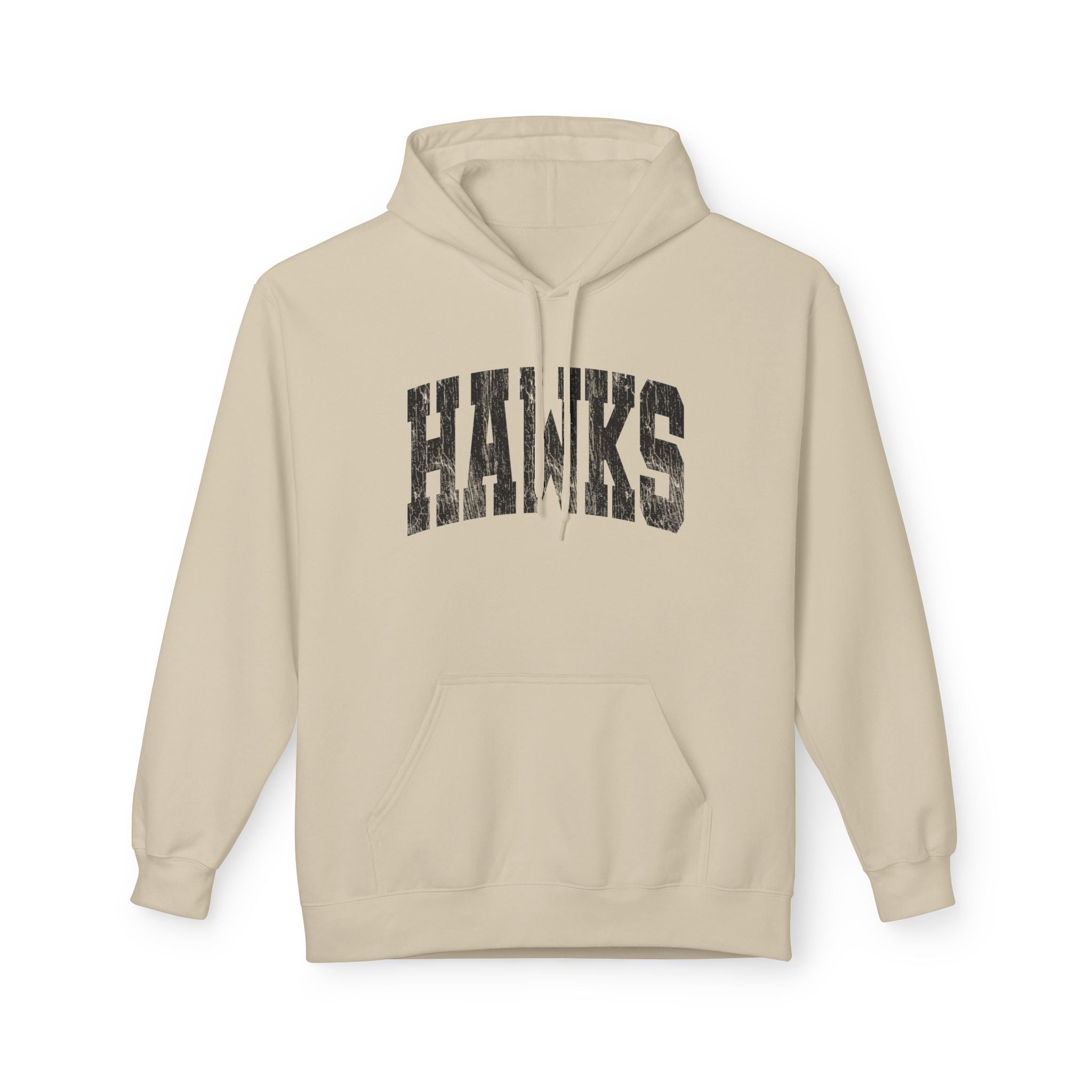Adult Unisex Westerville Central Distressed Oversized Hawks Graphic Soft Style Hoodie