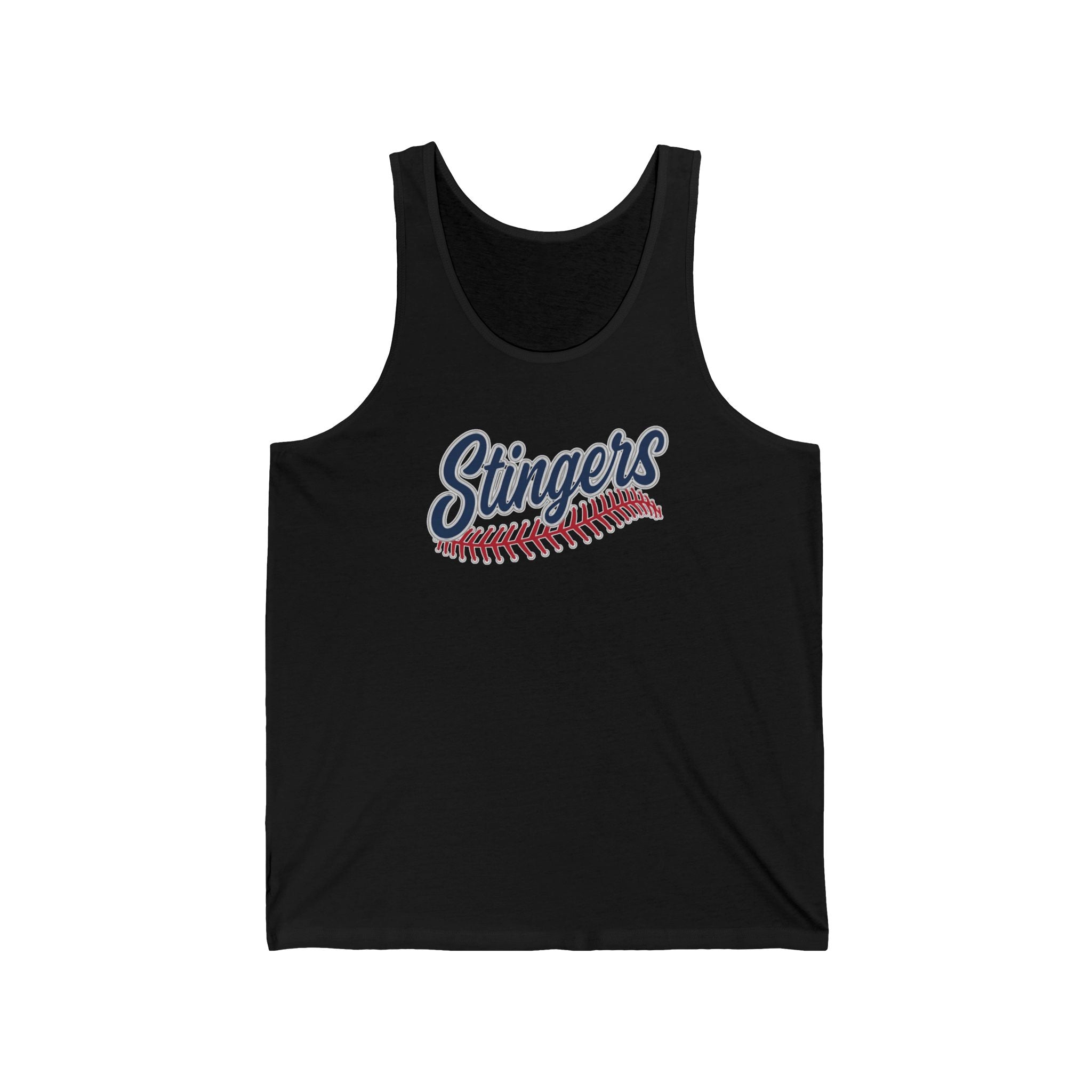 Adult Unisex Stingers Softball Stitches Graphic Bella + Canvas Tank