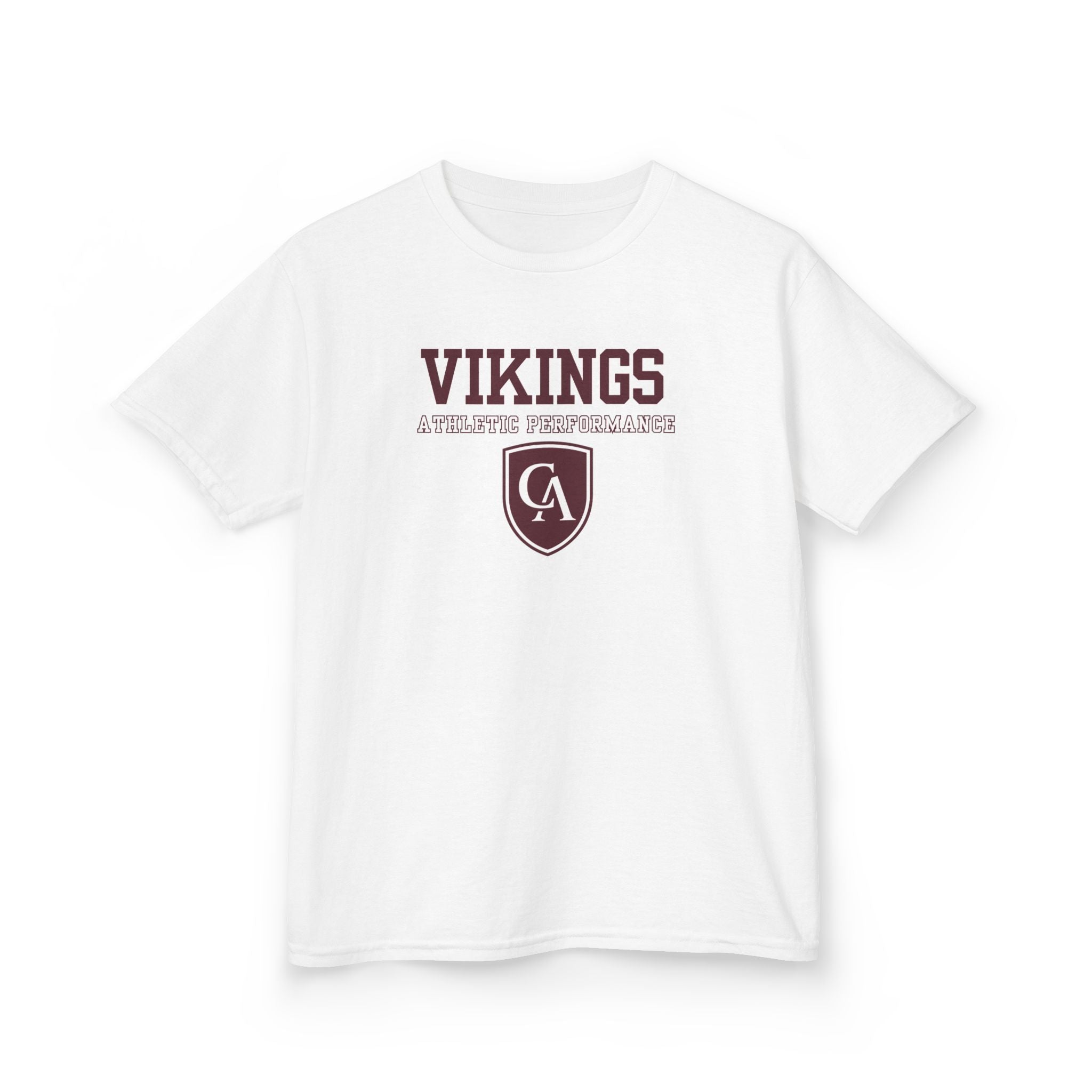 Youth Columbus Academy Vikings Athletic Performance Graphic Short Sleeve Gildan Heavy Tee