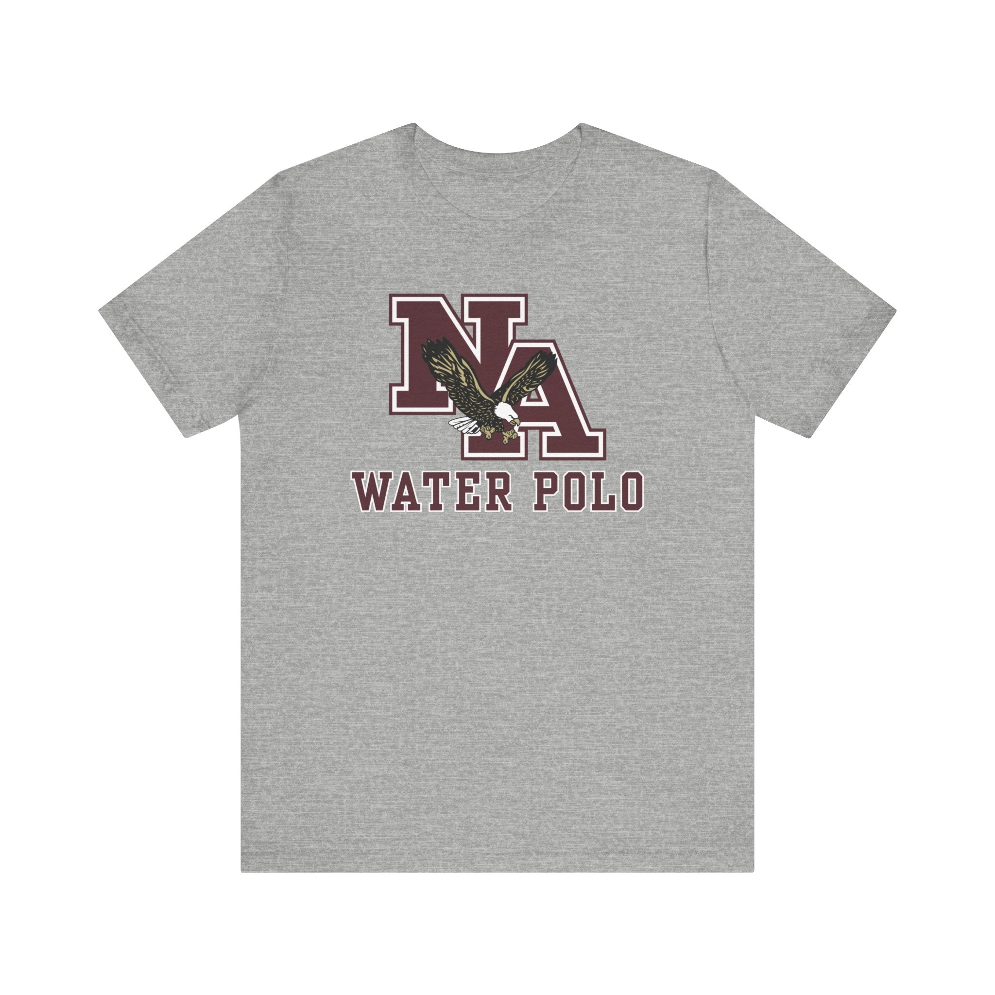 Adult Unisex New Albany Water Polo Classic Maroon Logo Graphic Short Sleeve Soft Tee