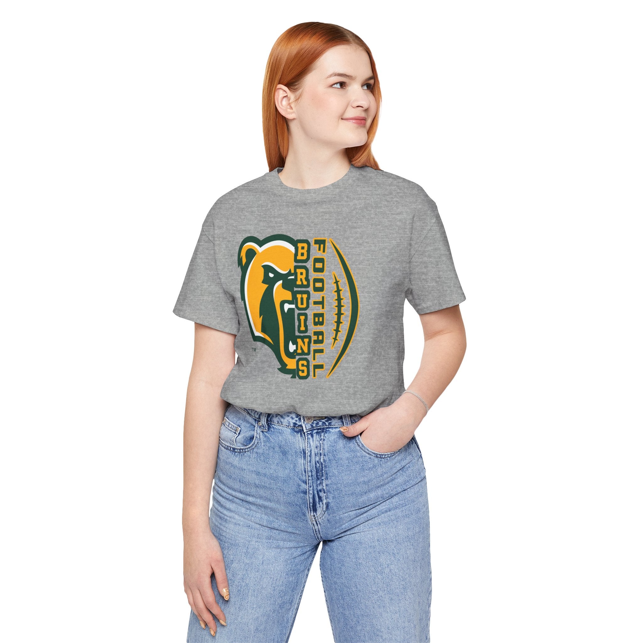 Adult Unisex Epic Bruin Football Graphic Short Sleeve Soft Tee