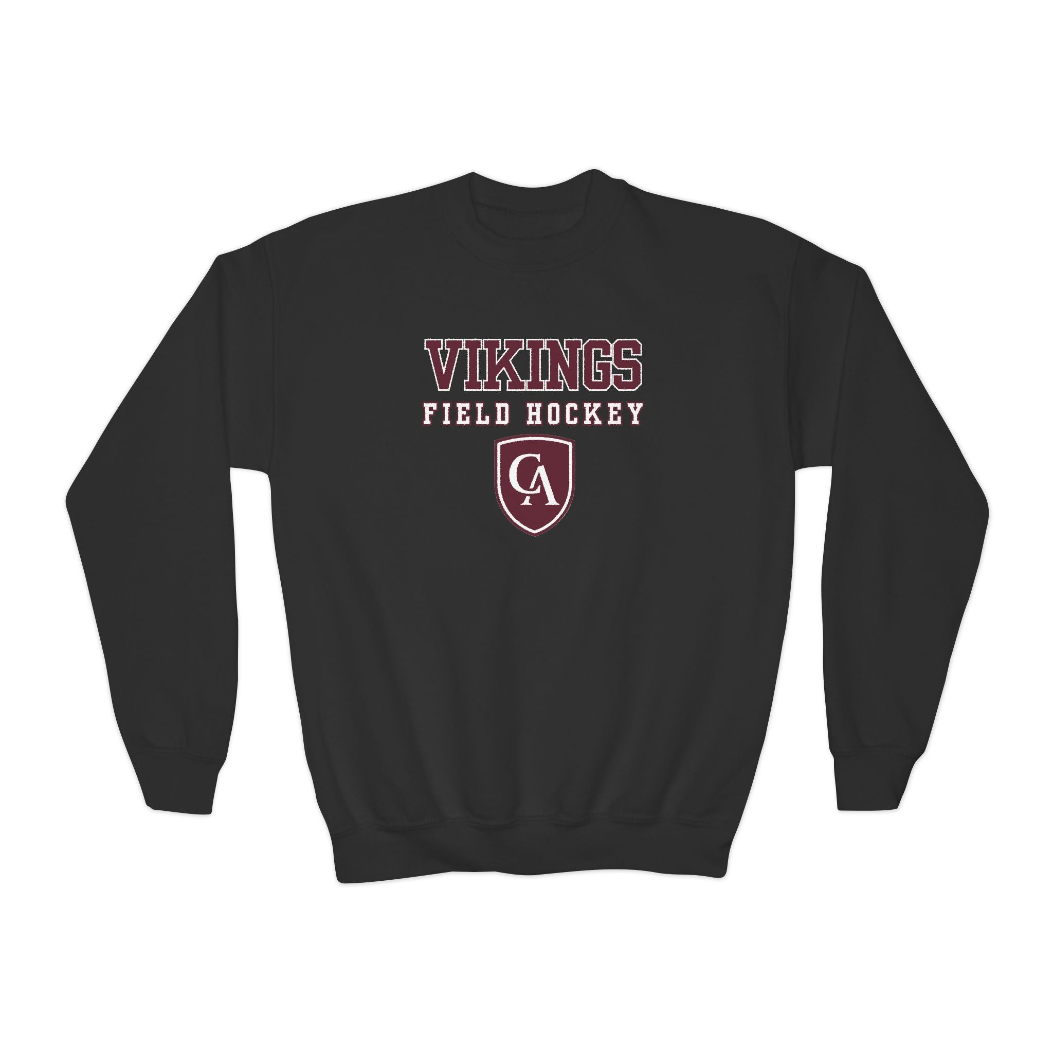 Youth Columbus Academy Vikings Field Hockey Graphic Gildan Heavy Blend Sweatshirt