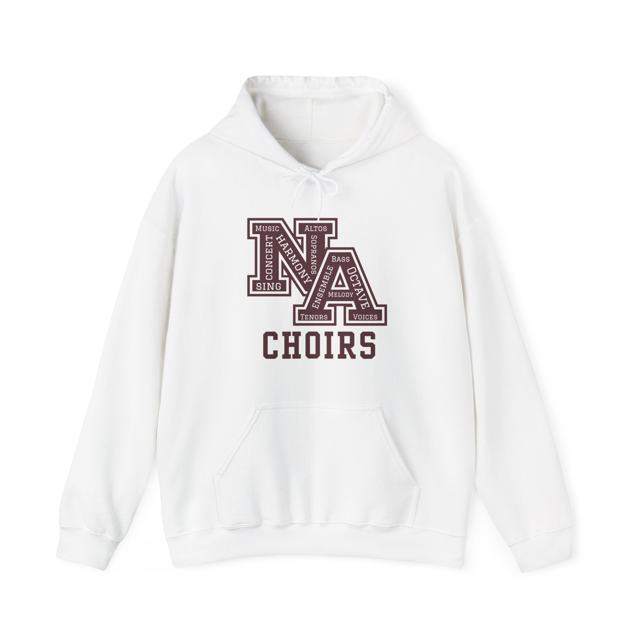 Adult Unisex Choirs Words NA Logo Graphic Hoodie