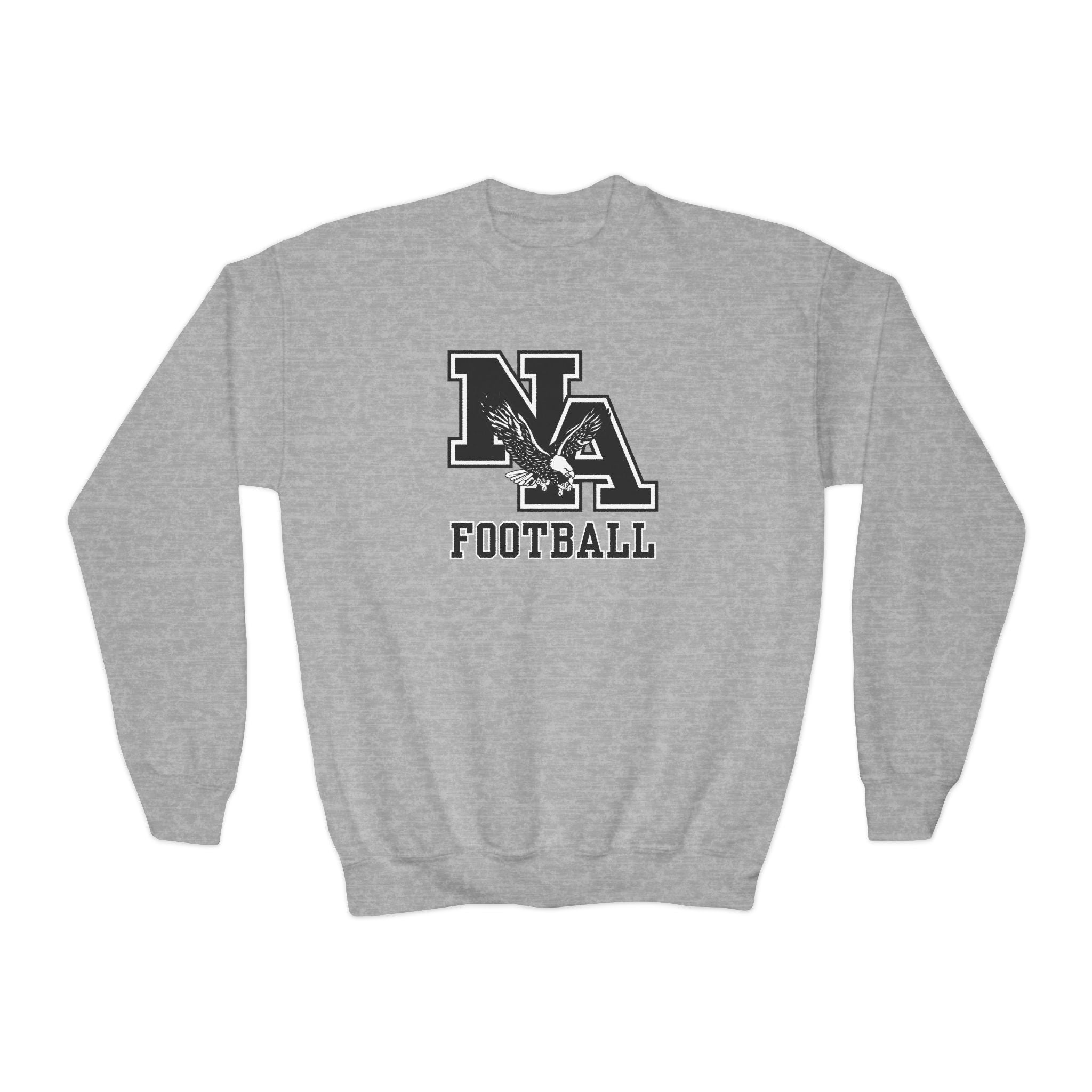 Youth Classic Logo Black Football Graphic Sweatshirt