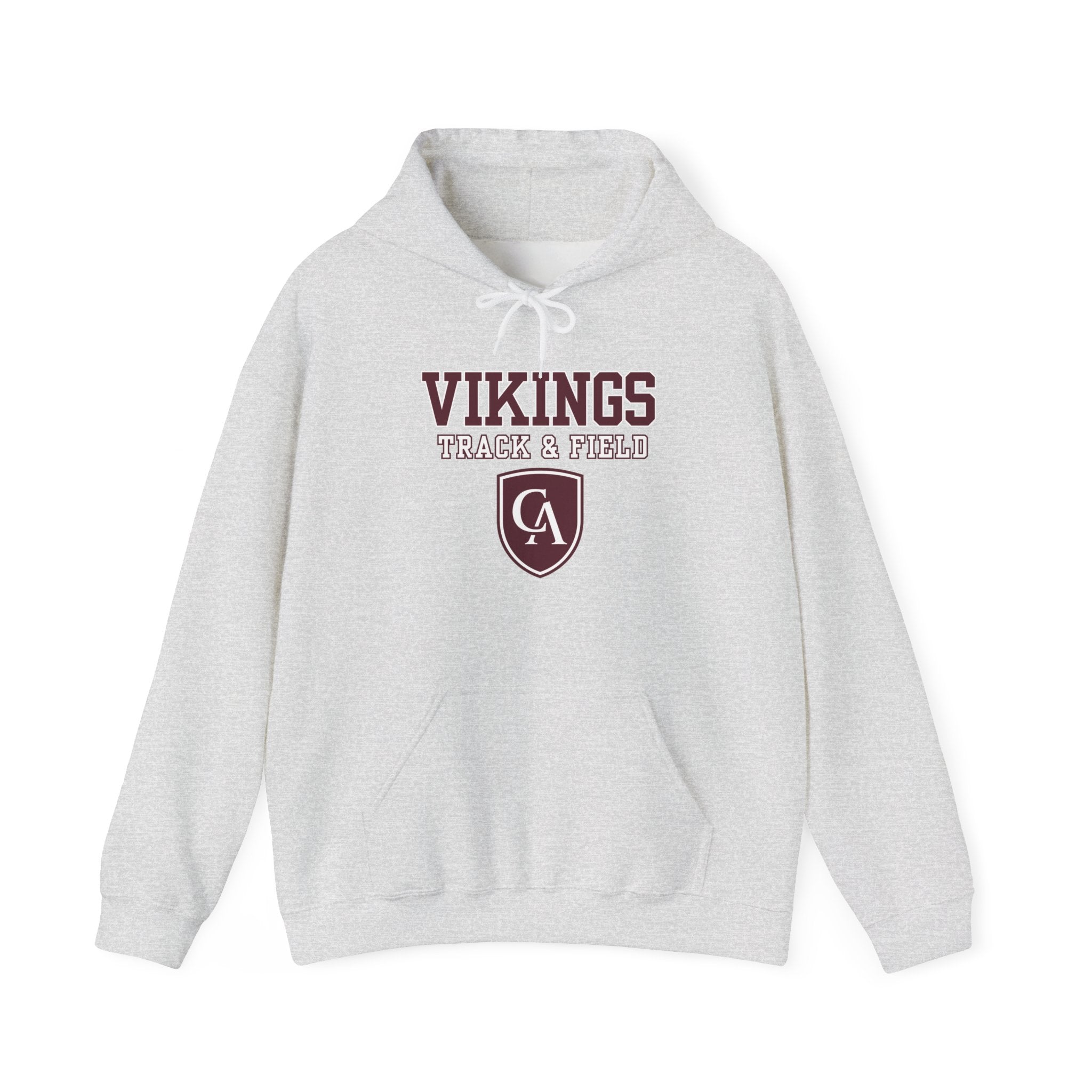 Adult Unisex Columbus Academy Vikings Track & Field Graphic Gildan Heavy Blend Hoodie
