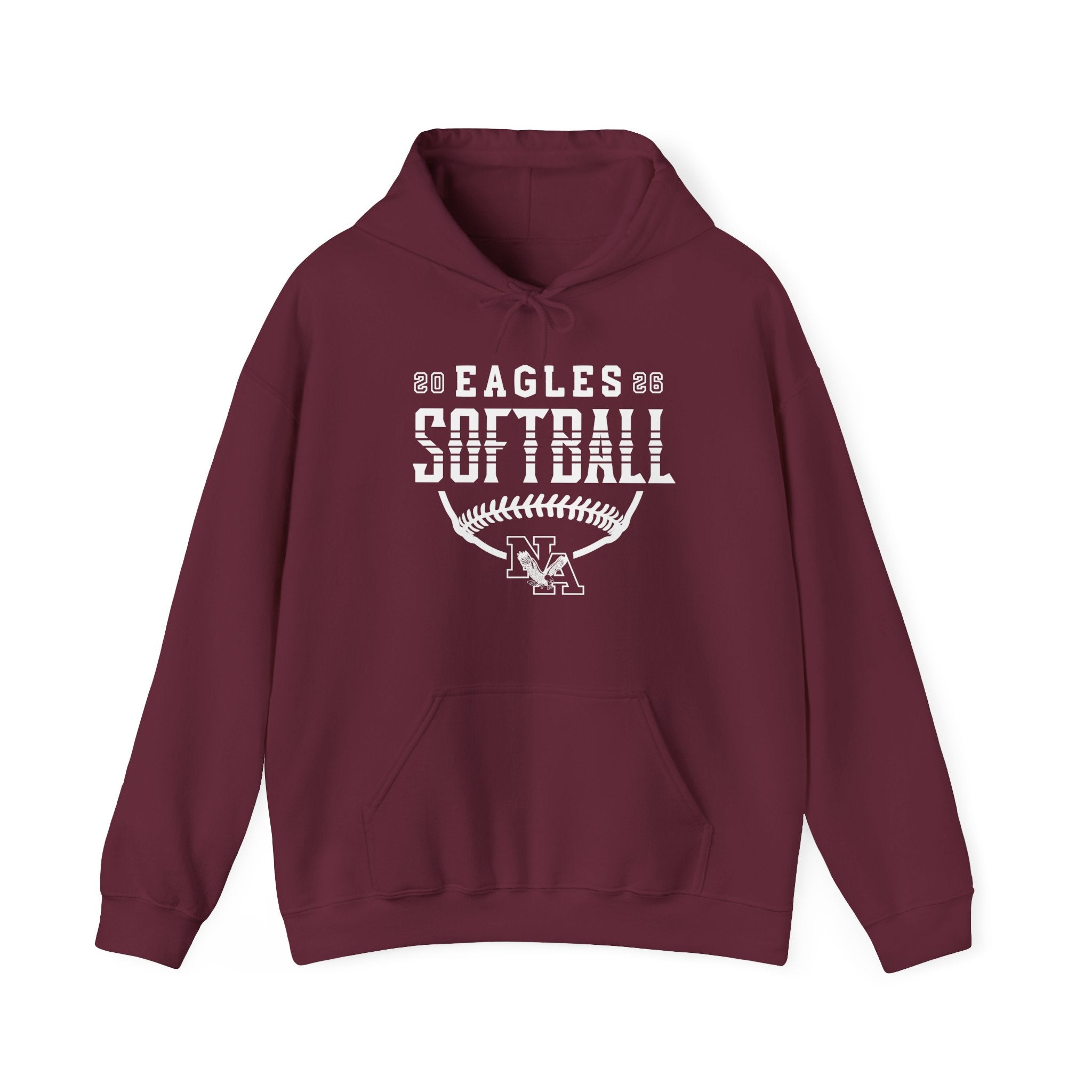 Adult Unisex New Albany Eagles Softball Strong Striped Graphic Hoodie