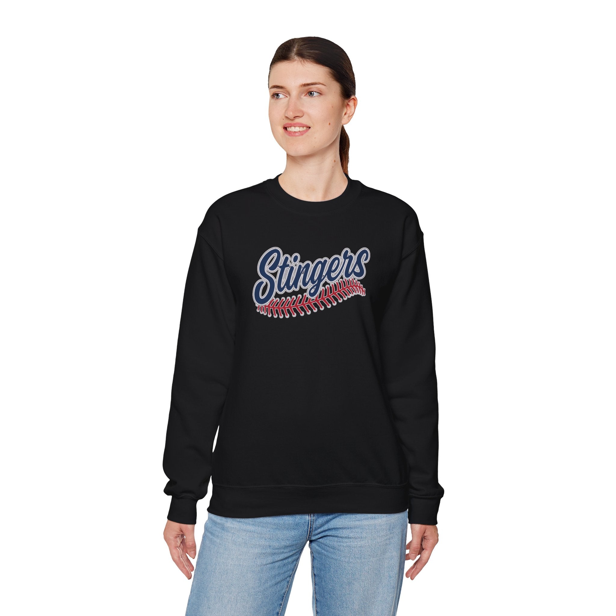Adult Unisex Stingers Softball Stitches Graphic Sweatshirt