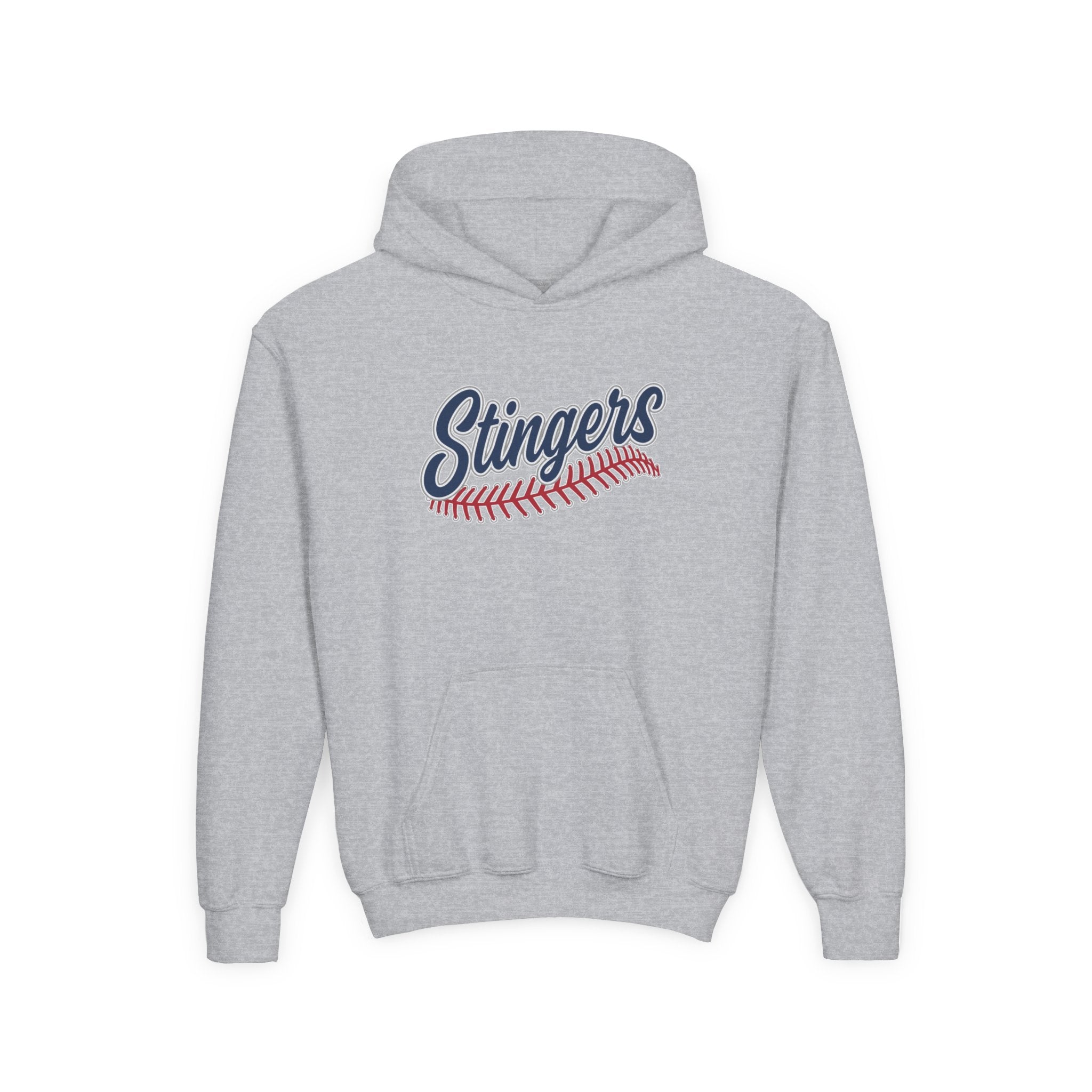 Youth Stingers Softball Stitches Graphic Hoodie