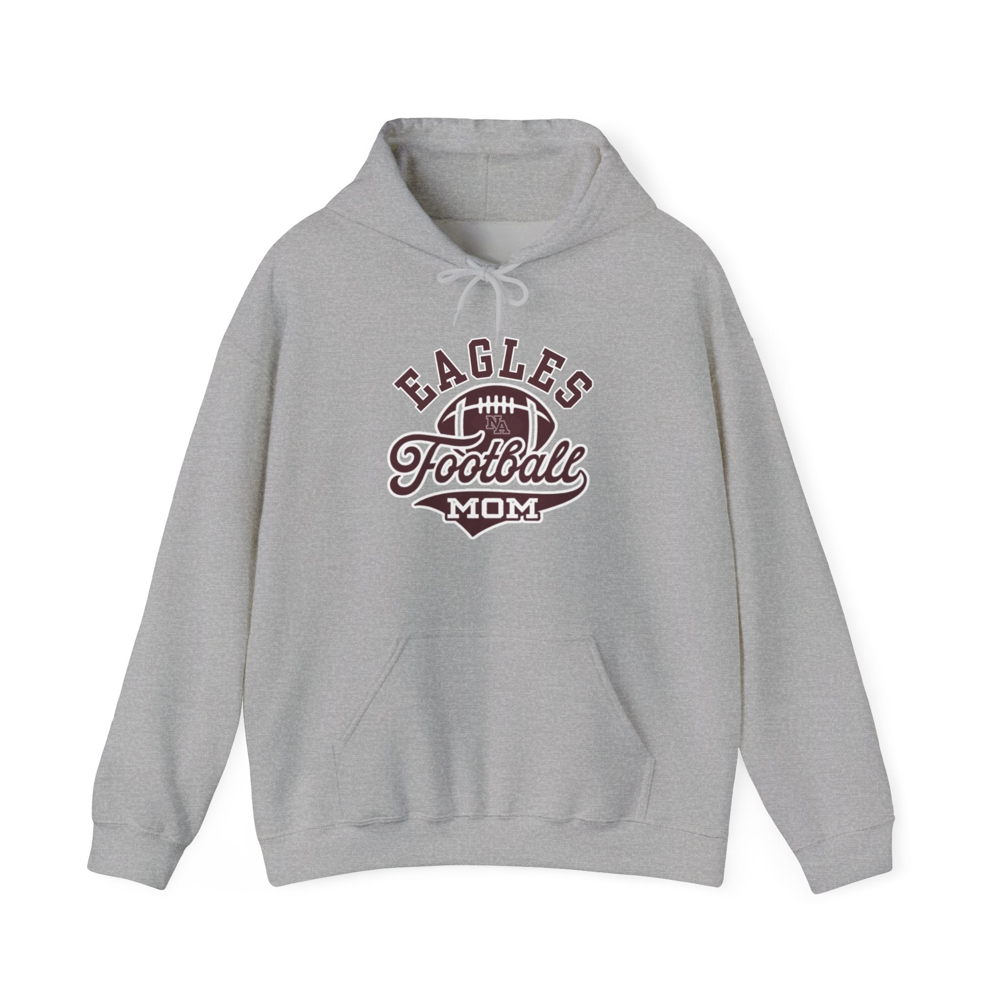 Adult Unisex Eagles Spirit Script Football Mom Graphic Hoodie