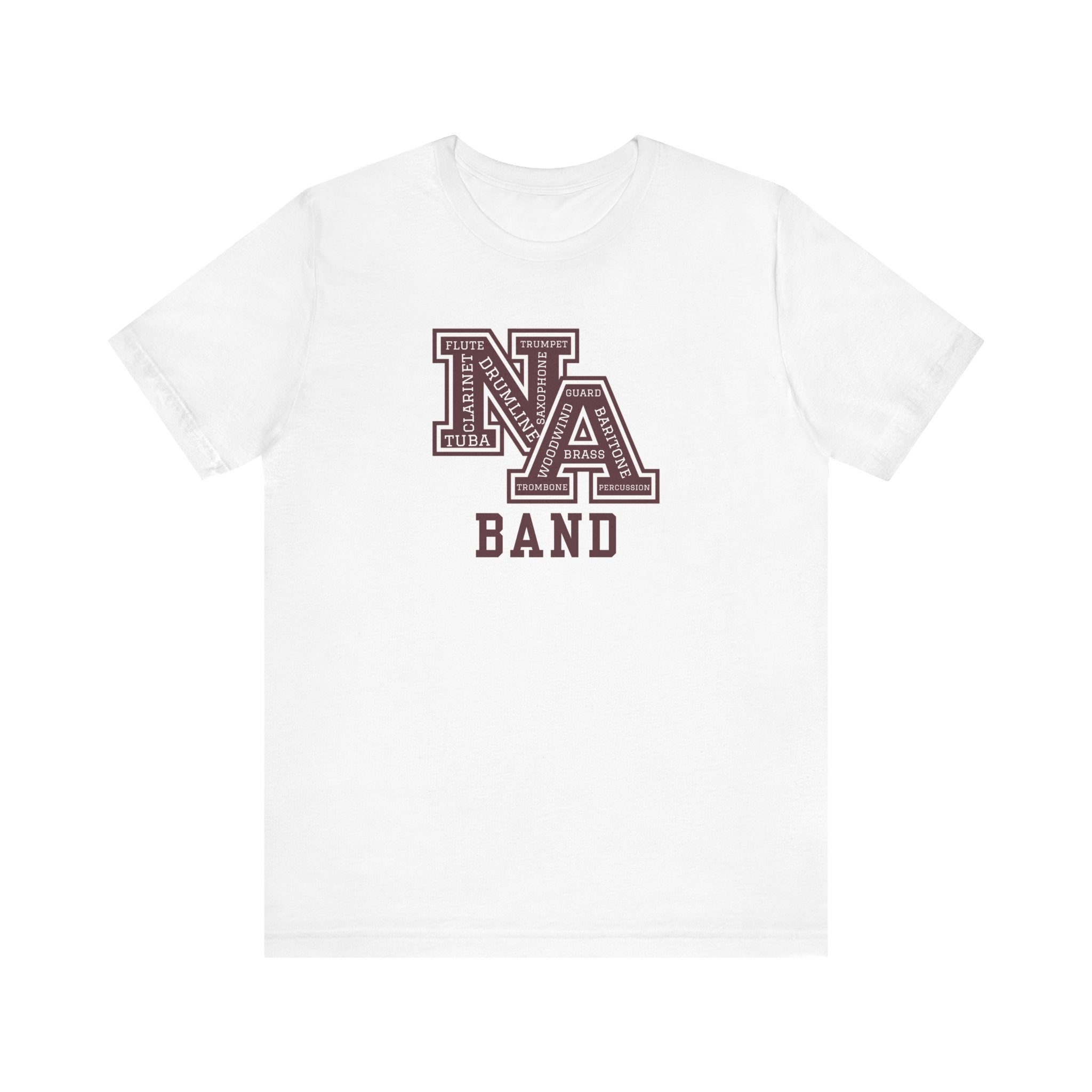 Adult Unisex New Albany Band Word Logo Graphic Short Sleeve Soft Tee