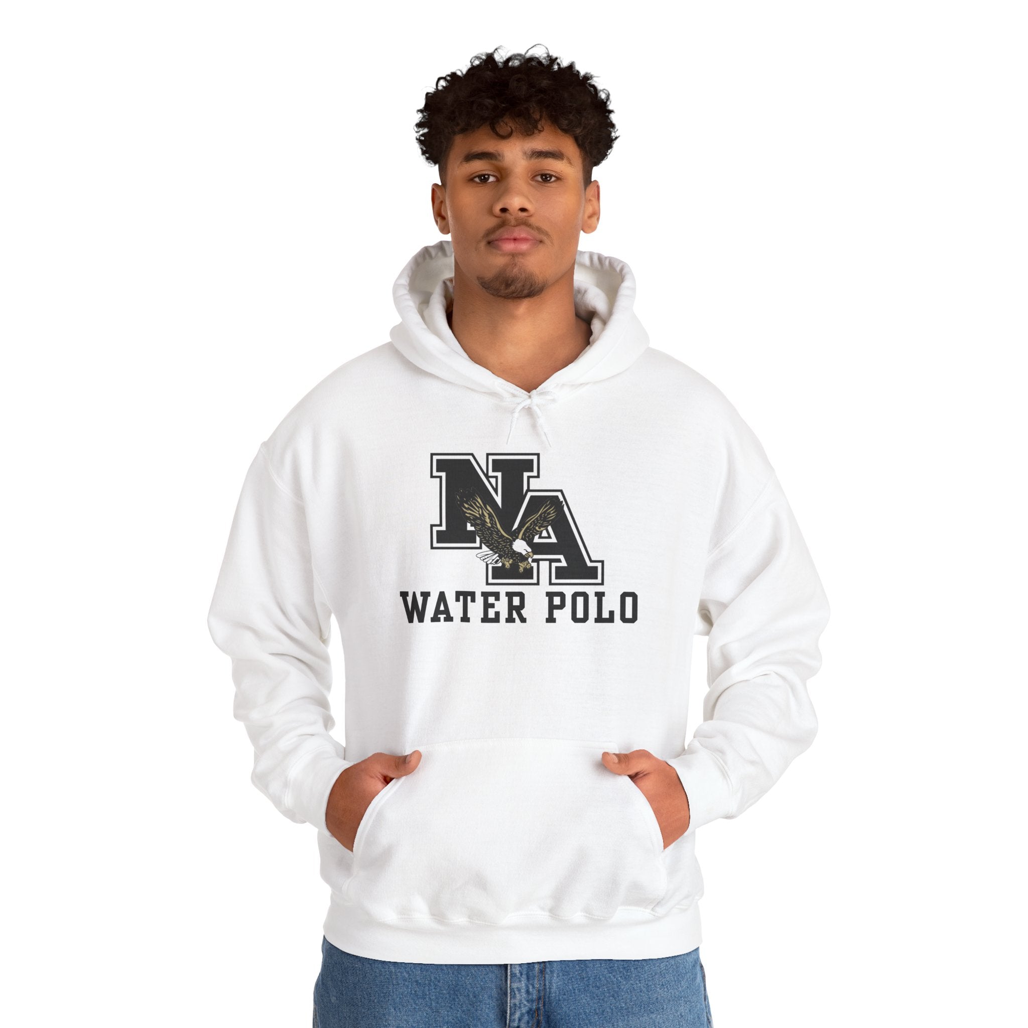 Adult Unisex New Albany Water Polo Classic Black Logo Graphic Hoodie