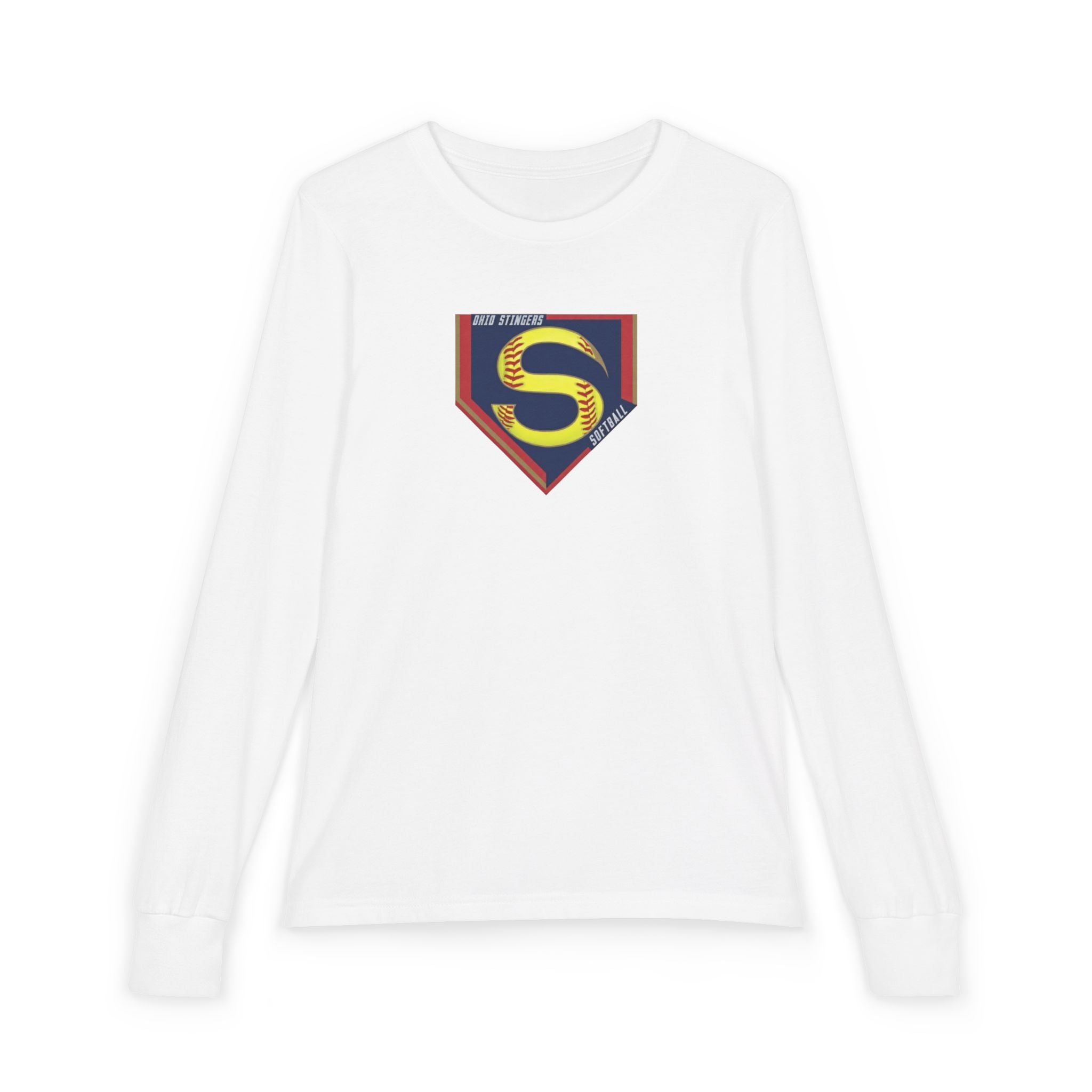Youth Stingers Softball Logo Graphic Bella + Canvas Long Sleeve Soft Tee