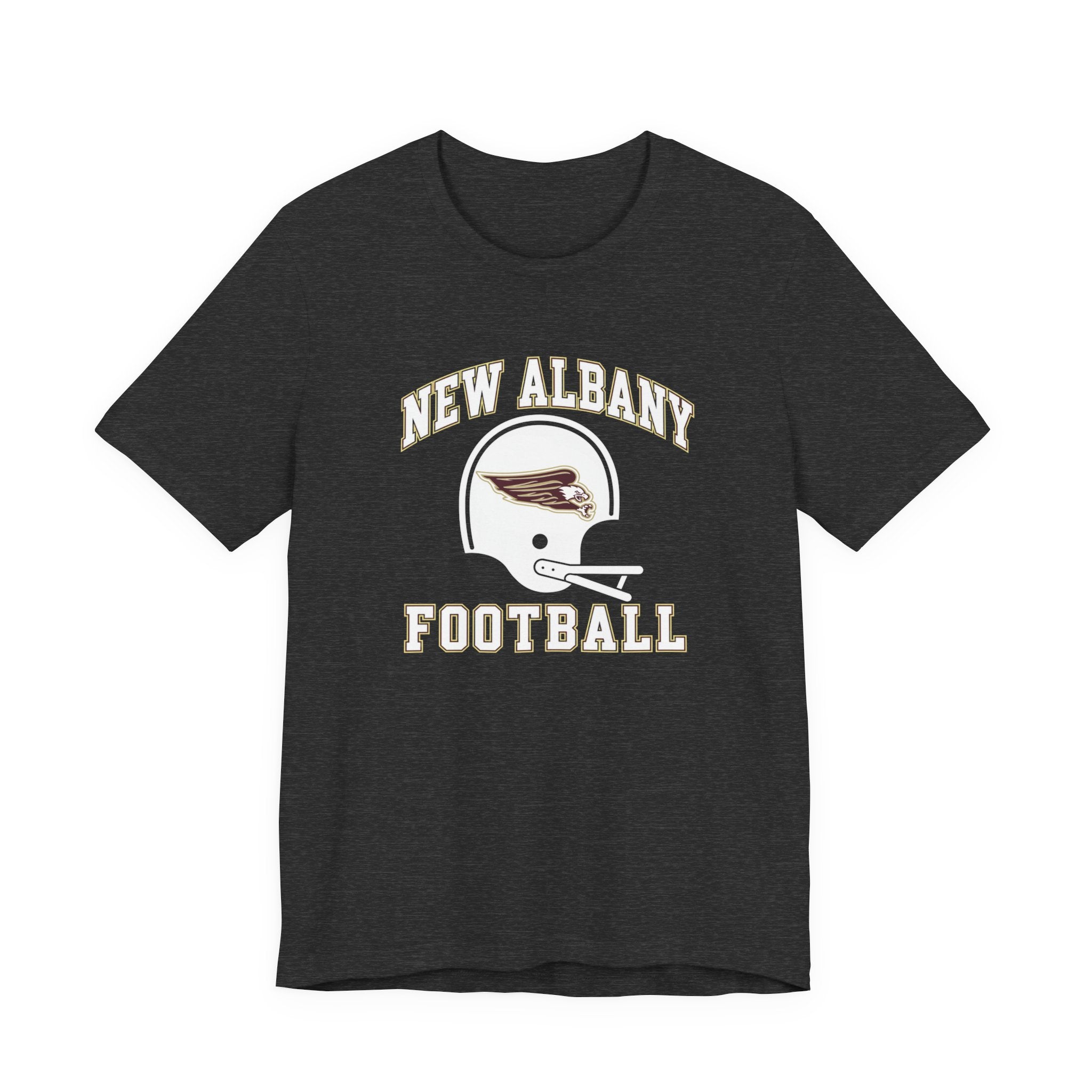Adult Unisex New Albany Football Heritage Helmet Short Sleeve Soft Tee