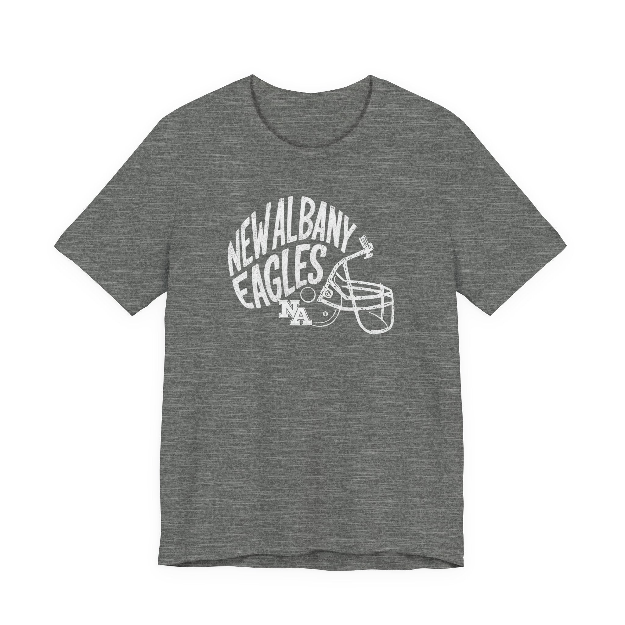 Adult Unisex New Albany Vintage Vibes Football Helmet Graphic Short Sleeve Soft Tee