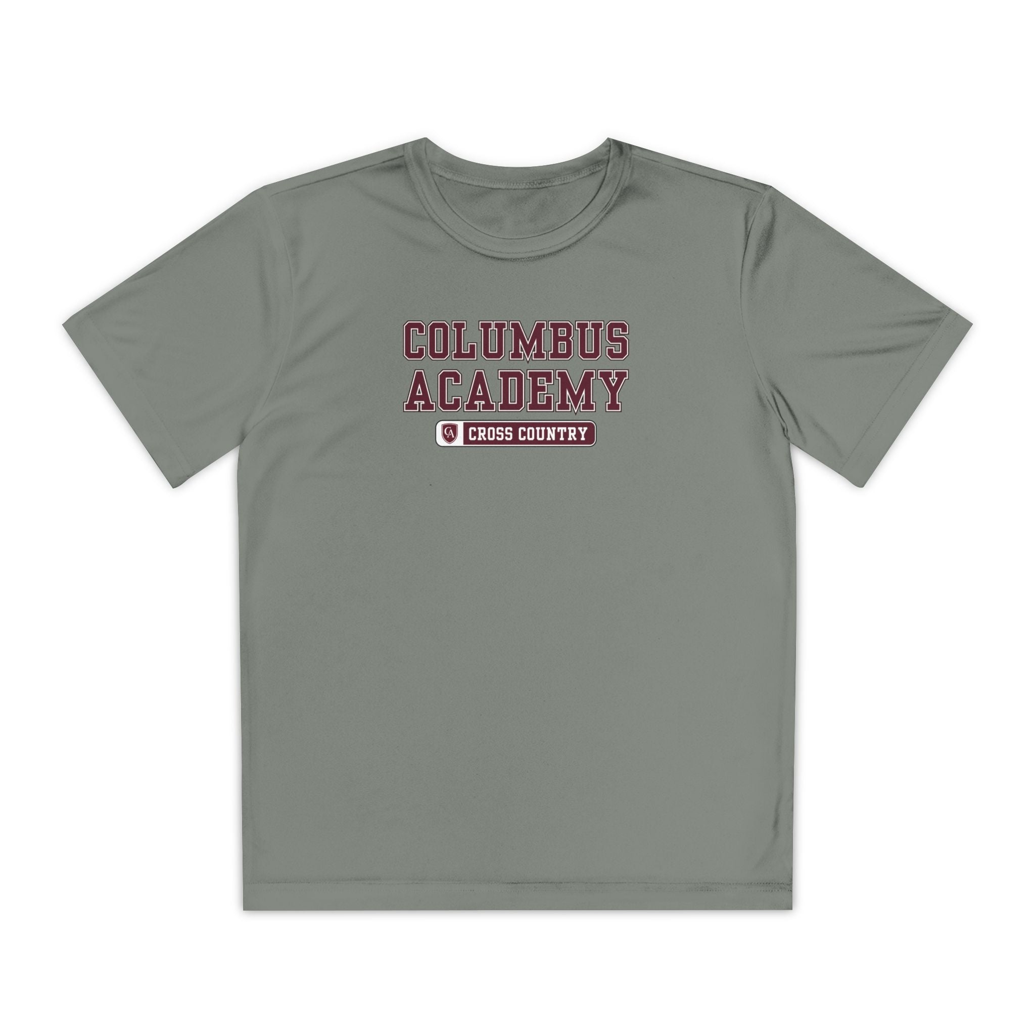 Youth Columbus Academy Cross Country Graphic Sport-Tek Competitor Performance Tee