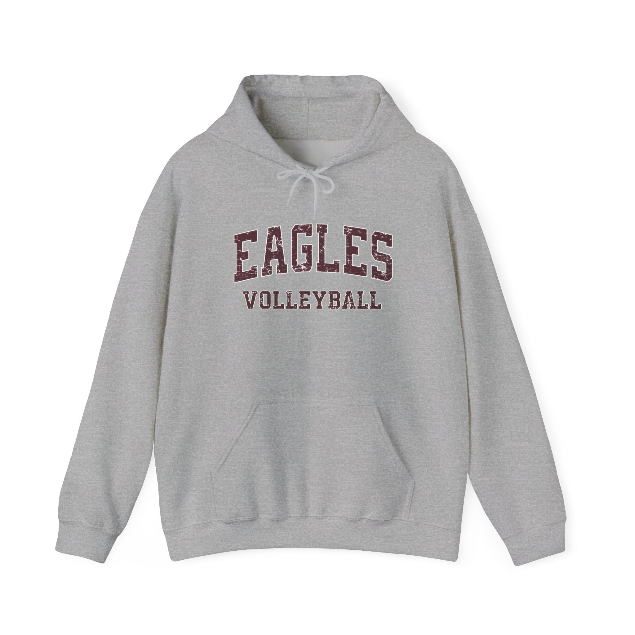 Adult Unisex New Albany Eagles Volleyball Vintage Distressed Graphic Hoodie