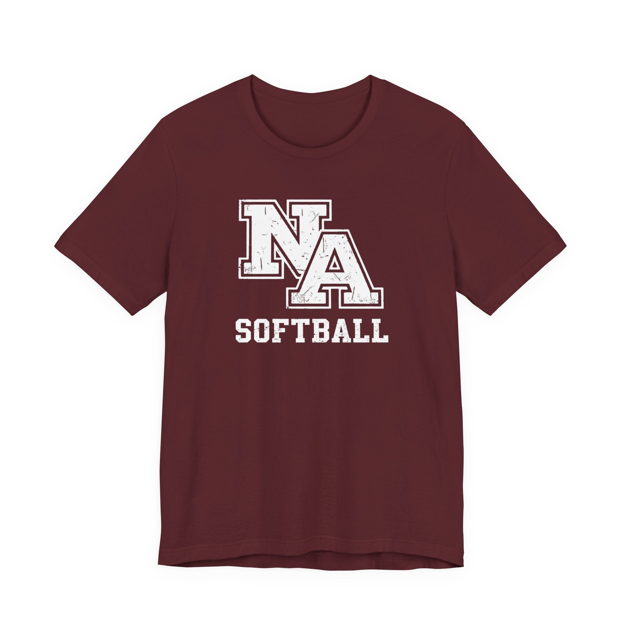Adult Unisex New Albany Softball Vintage Vibe Logo Graphic Short Sleeve Soft Tee