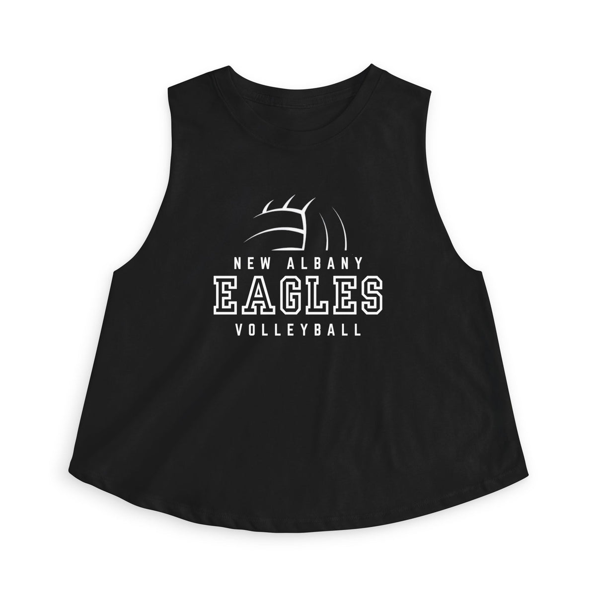 Women's New Albany Eagles Victory Volleyball Graphic Crop Tank