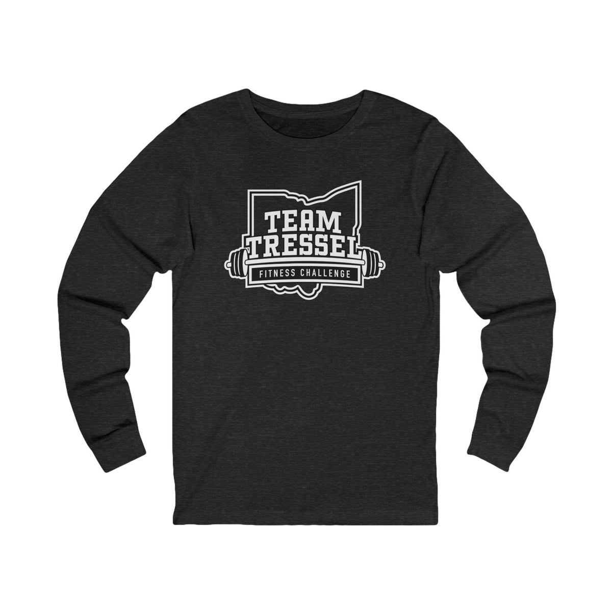 Adult Unisex Team Tressel Fitness Challenge Graphic Long Sleeve Bella + Canvas Soft Tee