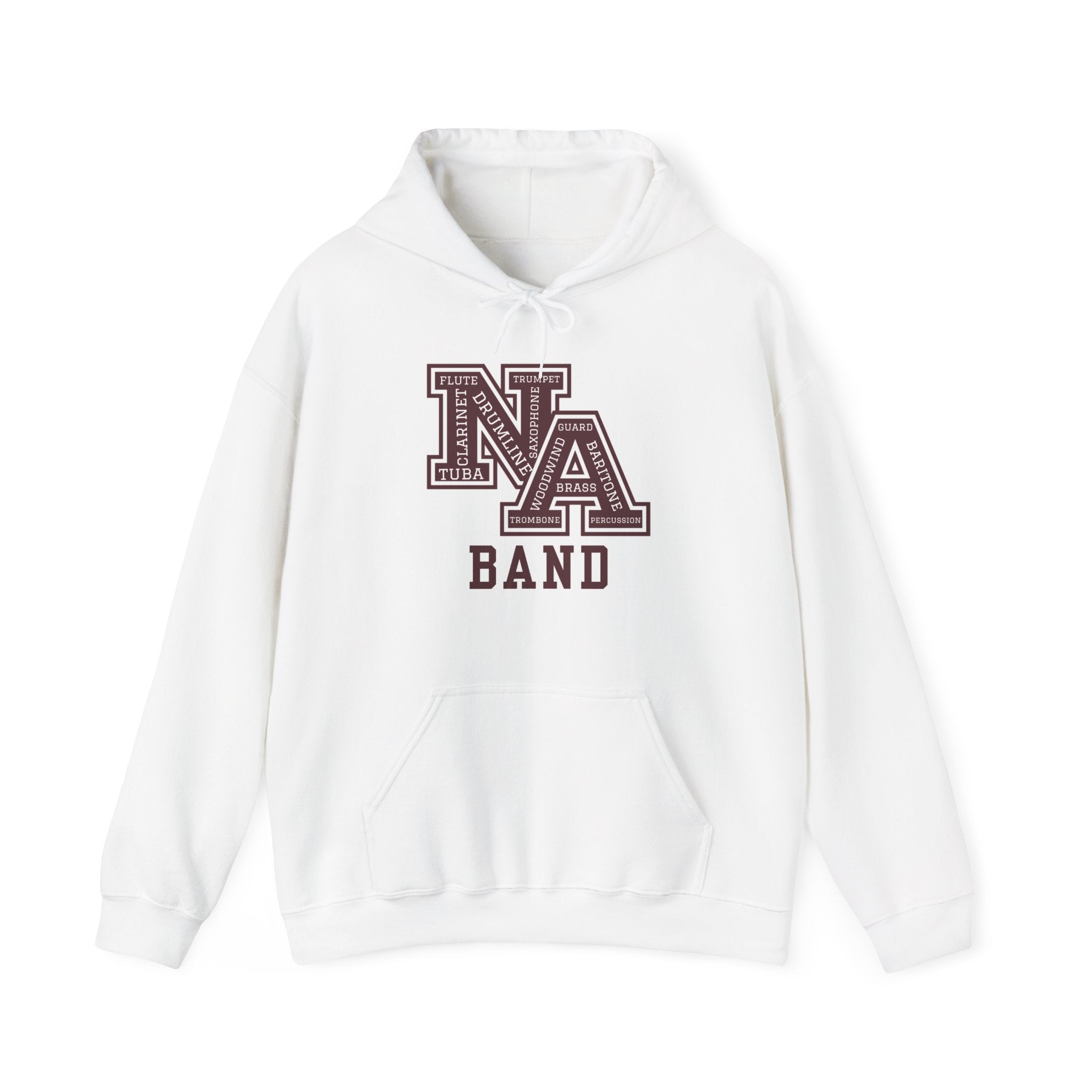 Adult Unisex New Albany Band Word Logo Graphic Hoodie