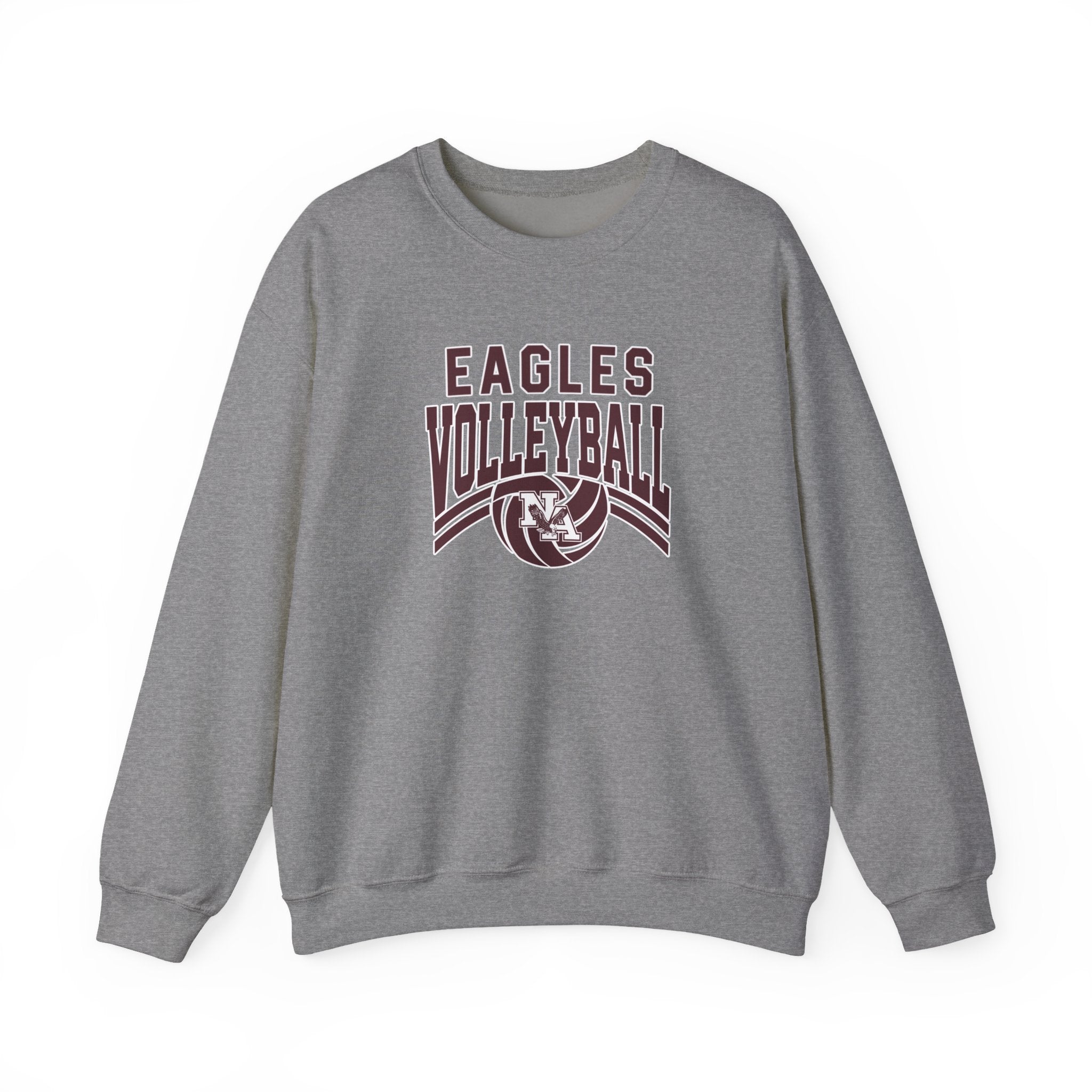 Adult Unisex New Albany Volleyball Varsity Arch Graphic Sweatshirt