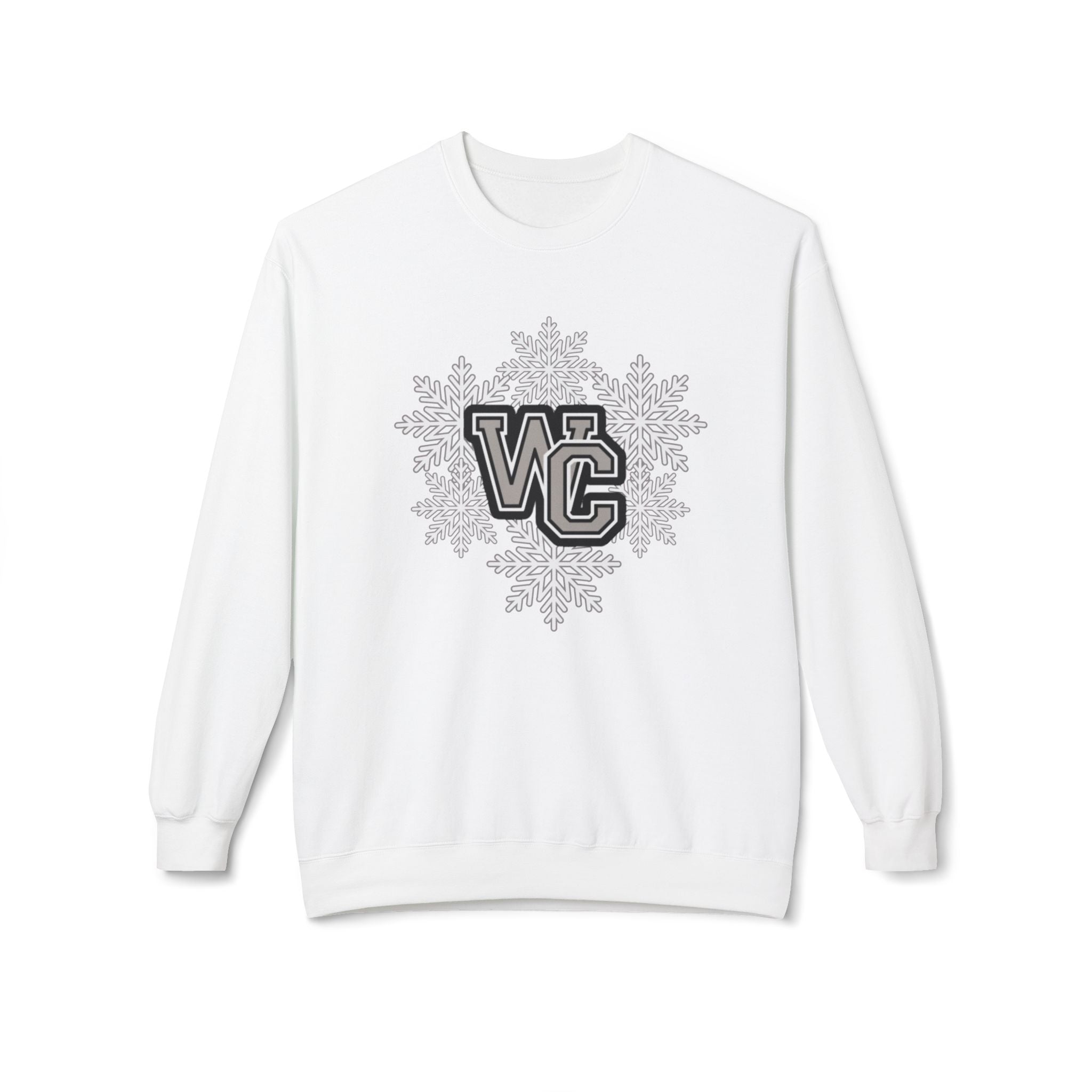 Adult Unisex Westerville Central Spirited Snowflake Graphic Soft Style Sweatshirt