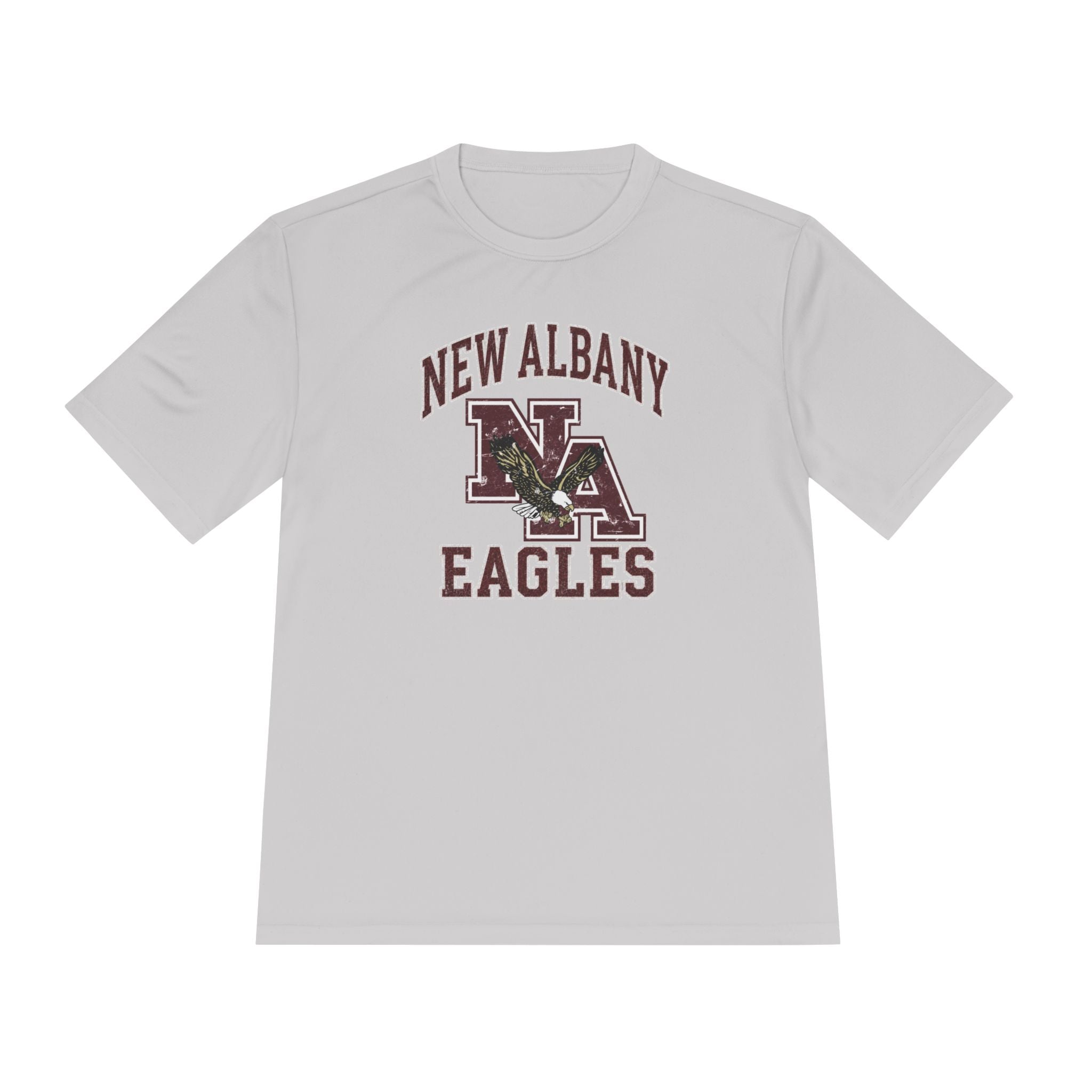 Adult Unisex New Albany Vintage Vibes Football Logo Graphic Sport-Tek Competitor Performance Tee