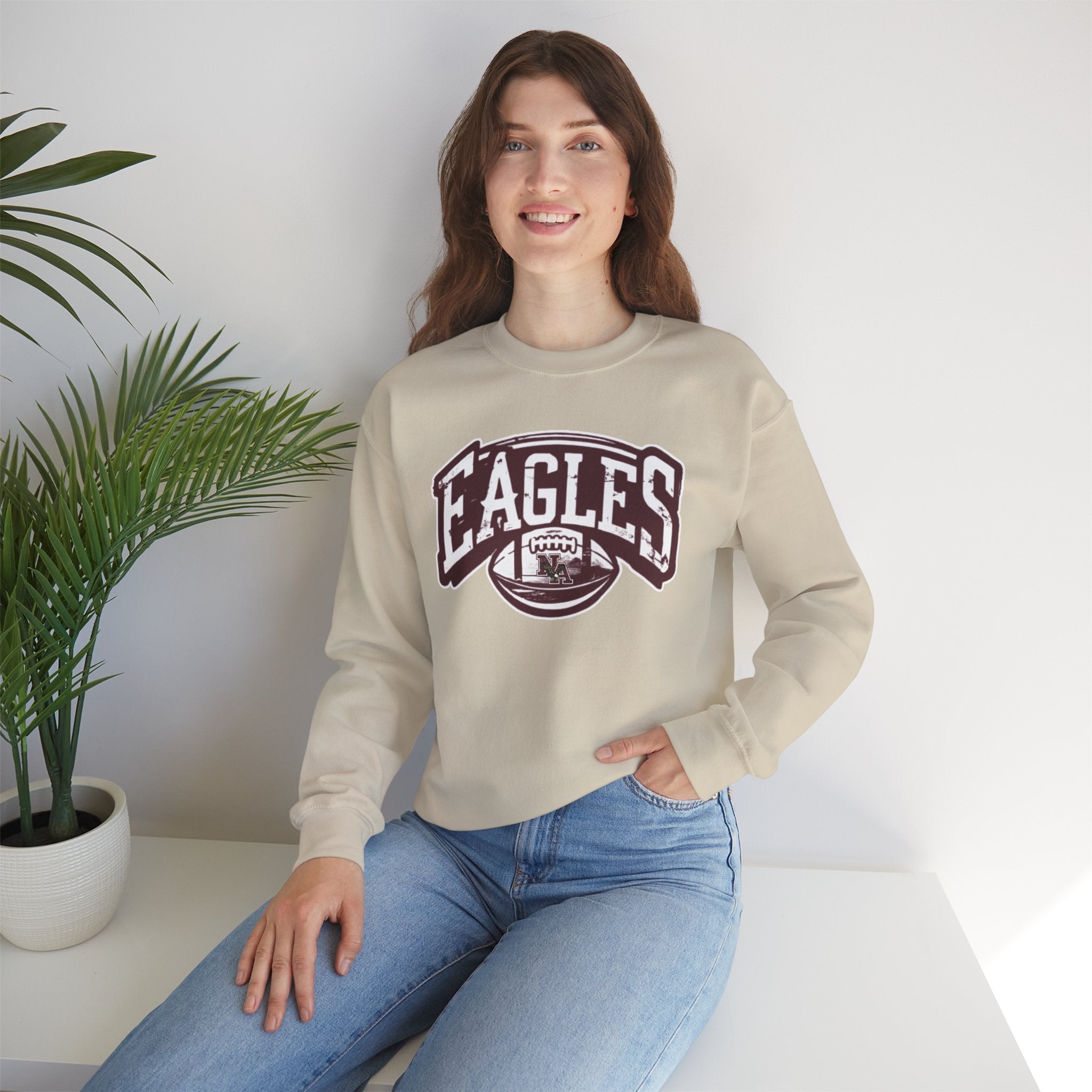 Adult Unisex New Albany Eagles Football Motion Graphic Sweatshirt