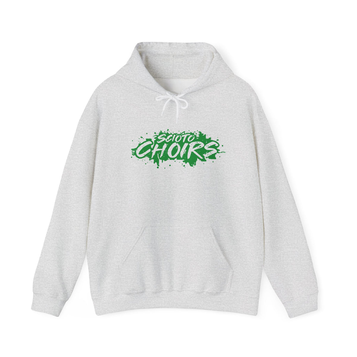 Adult Unisex Dublin Scioto Choirs Paint Splatter Graphic Hoodie