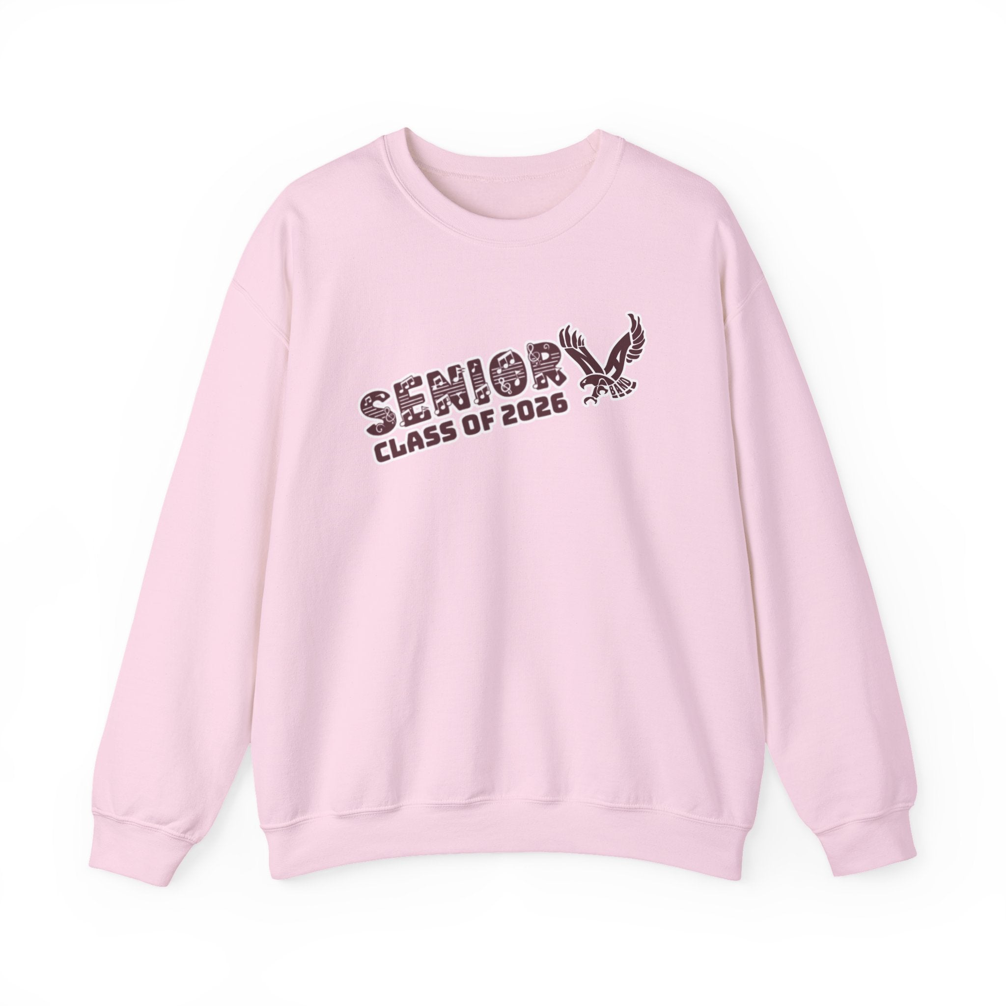 Adult Unisex Class of 2026 Band Eagle Senior Graphic Sweatshirt