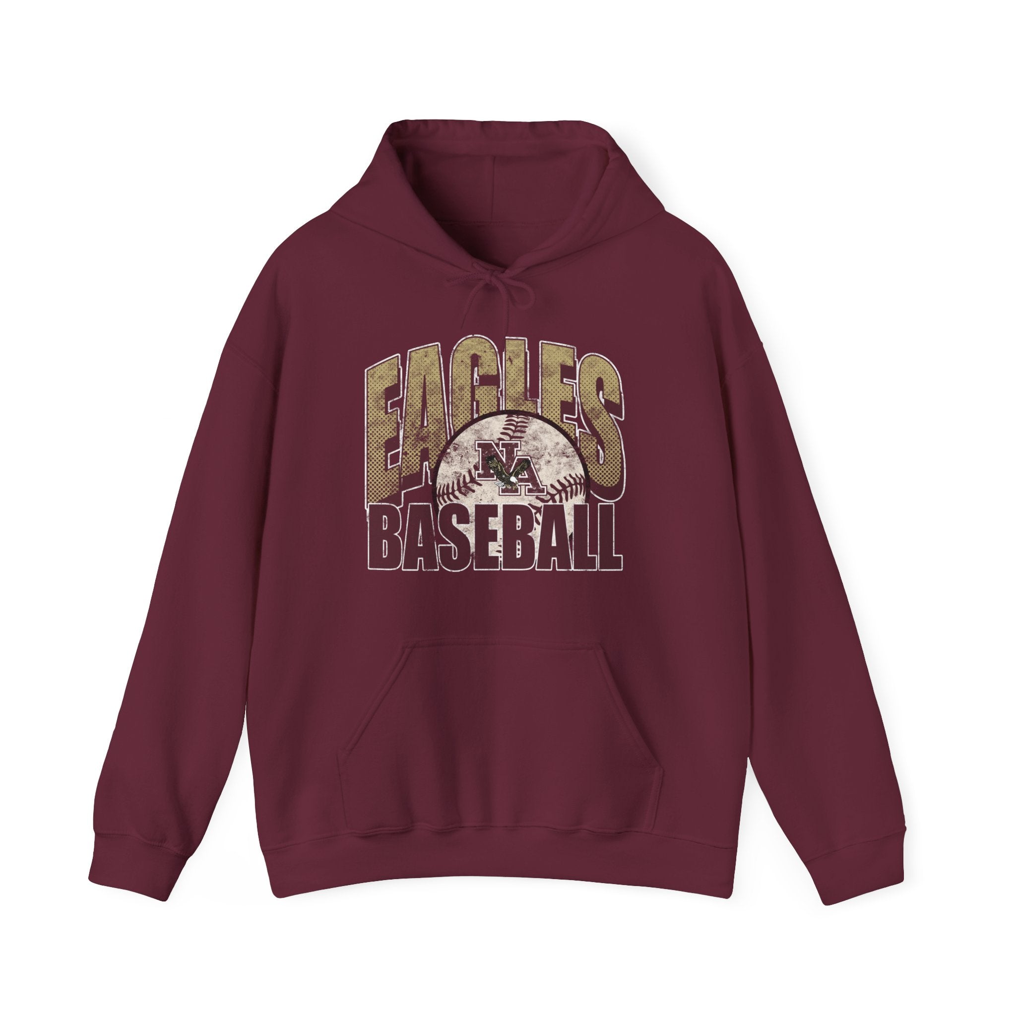 Adult Unisex New Albany Eagles Distressed Dugout Graphic Hoodie