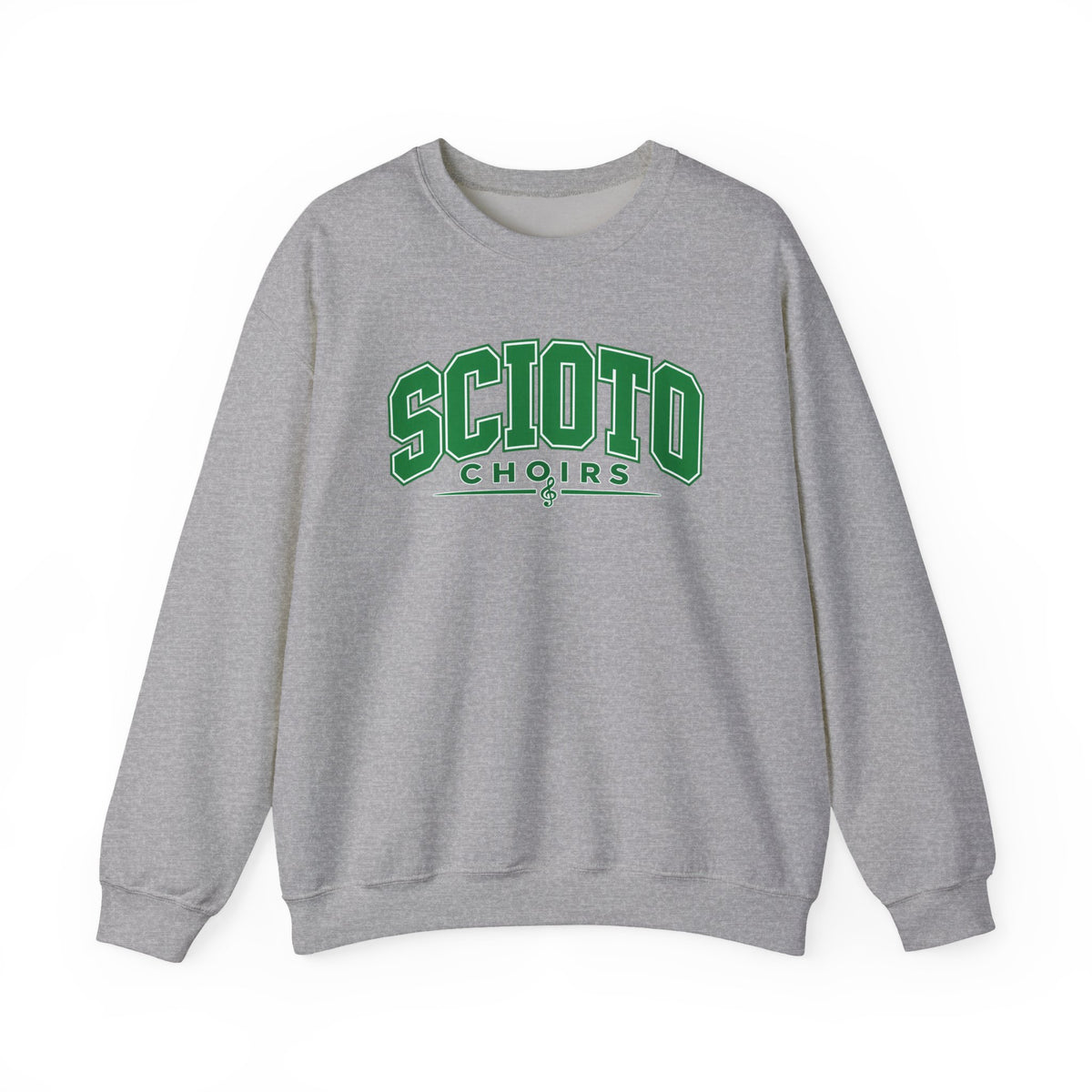 Adult Unisex Dublin Scioto Choirs Varsity Block Letter Graphic Sweatshirt