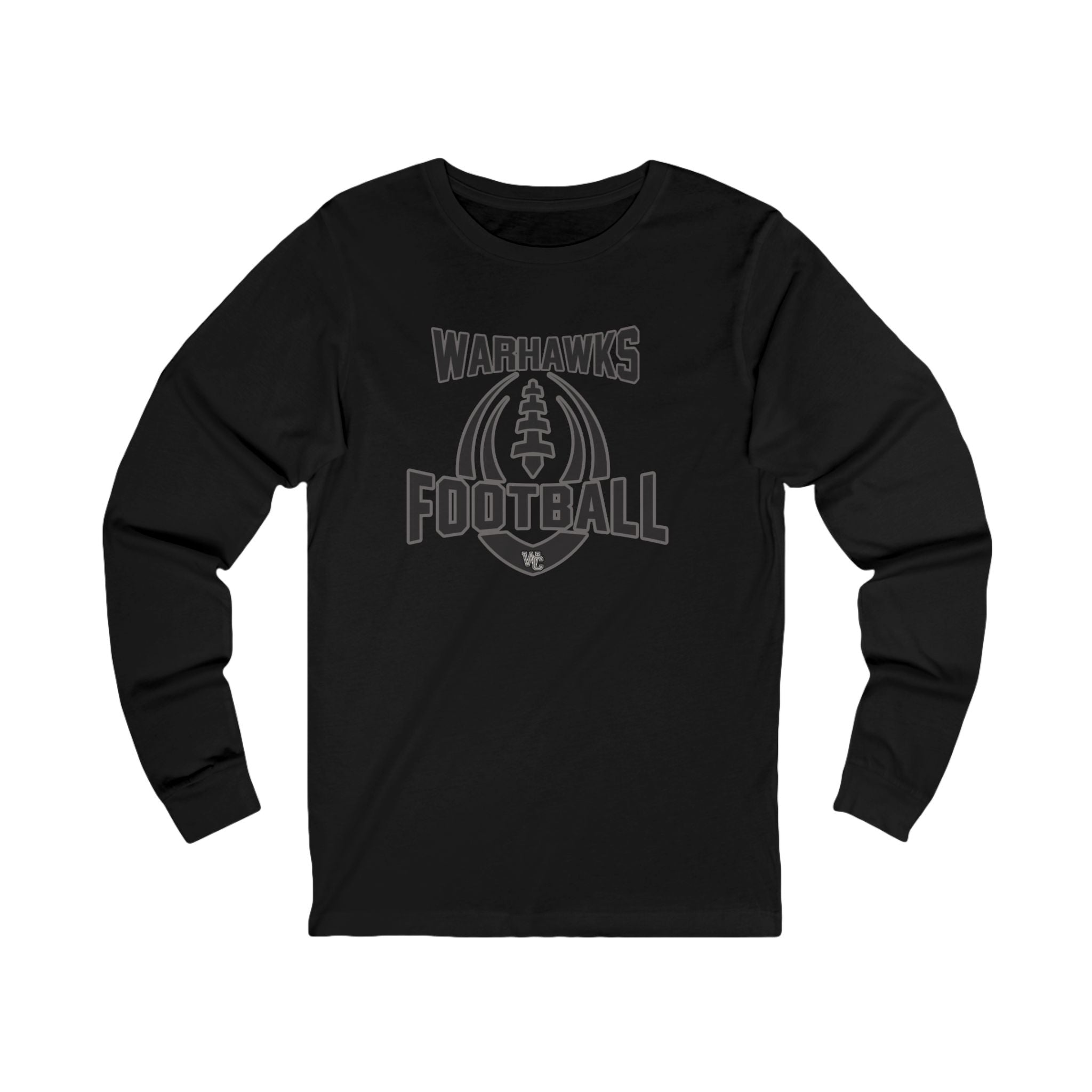 Adult Unisex Warhawks Ultimate Football Graphic Long Sleeve Soft Tee