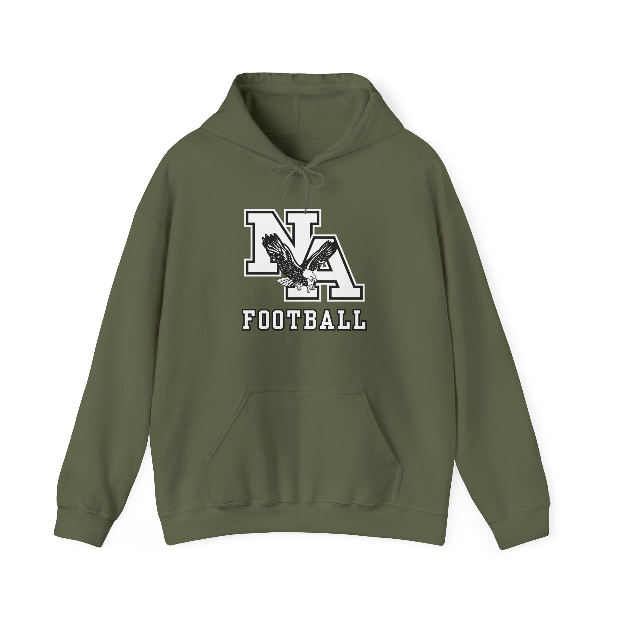 Adult Unisex Classic Logo White Football Graphic Hoodie