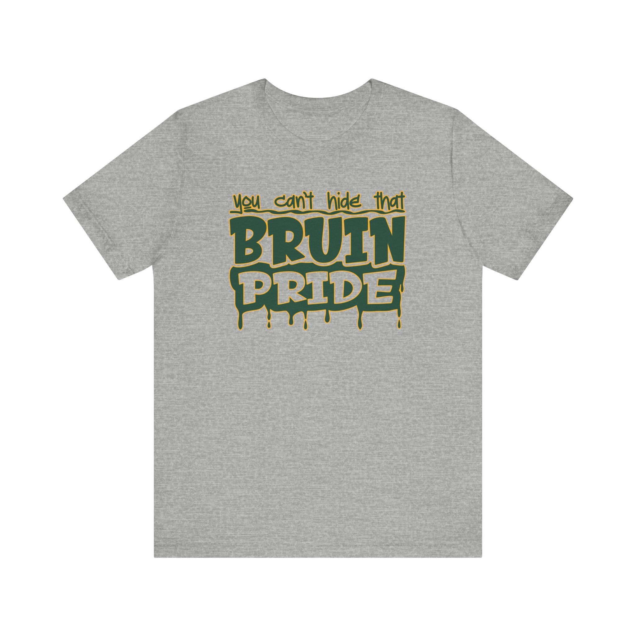 Adult Unisex Bruin Pride Drip Graphic Short Sleeve Soft Tee