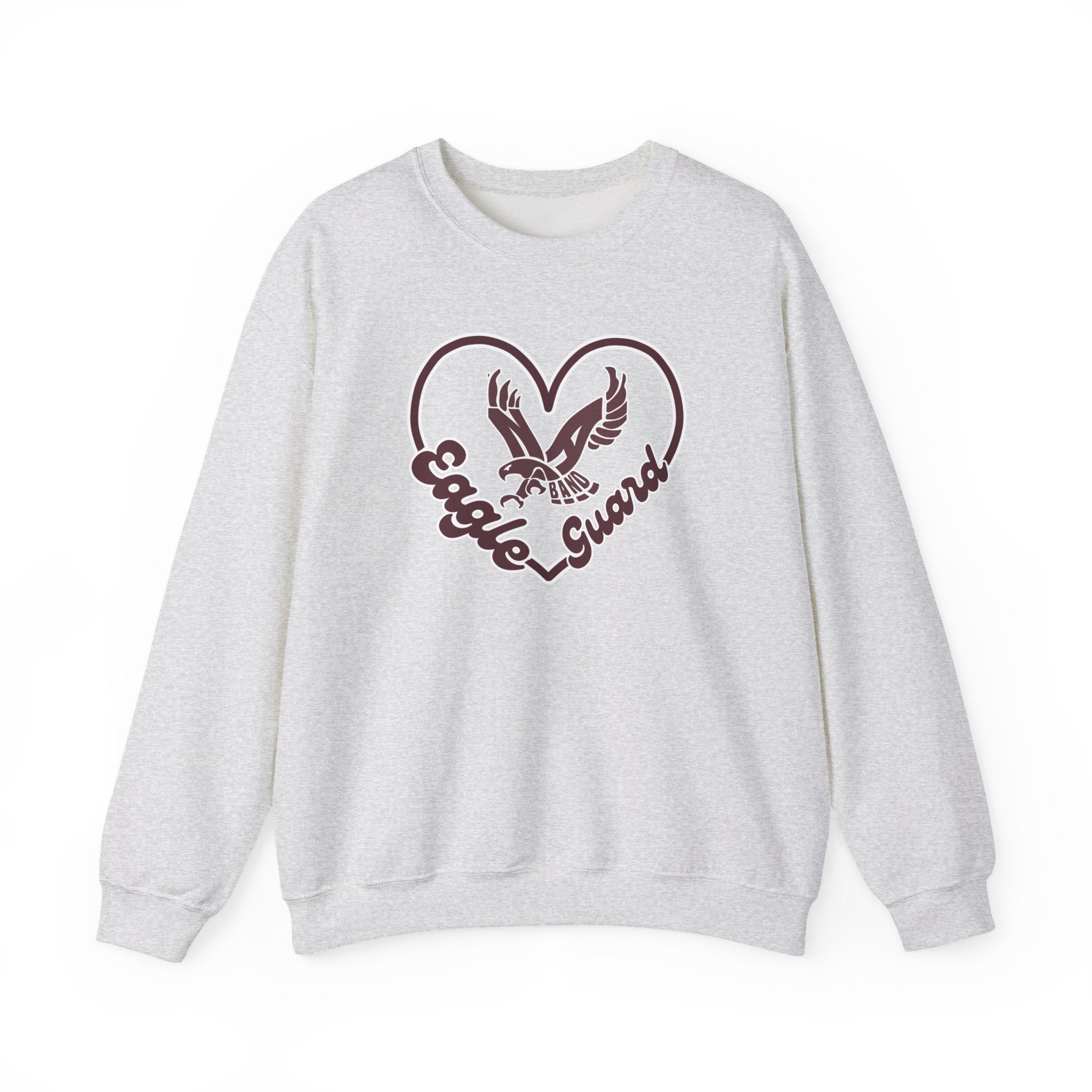 Adult Unisex Eagle Guard Heart Graphic Sweatshirt