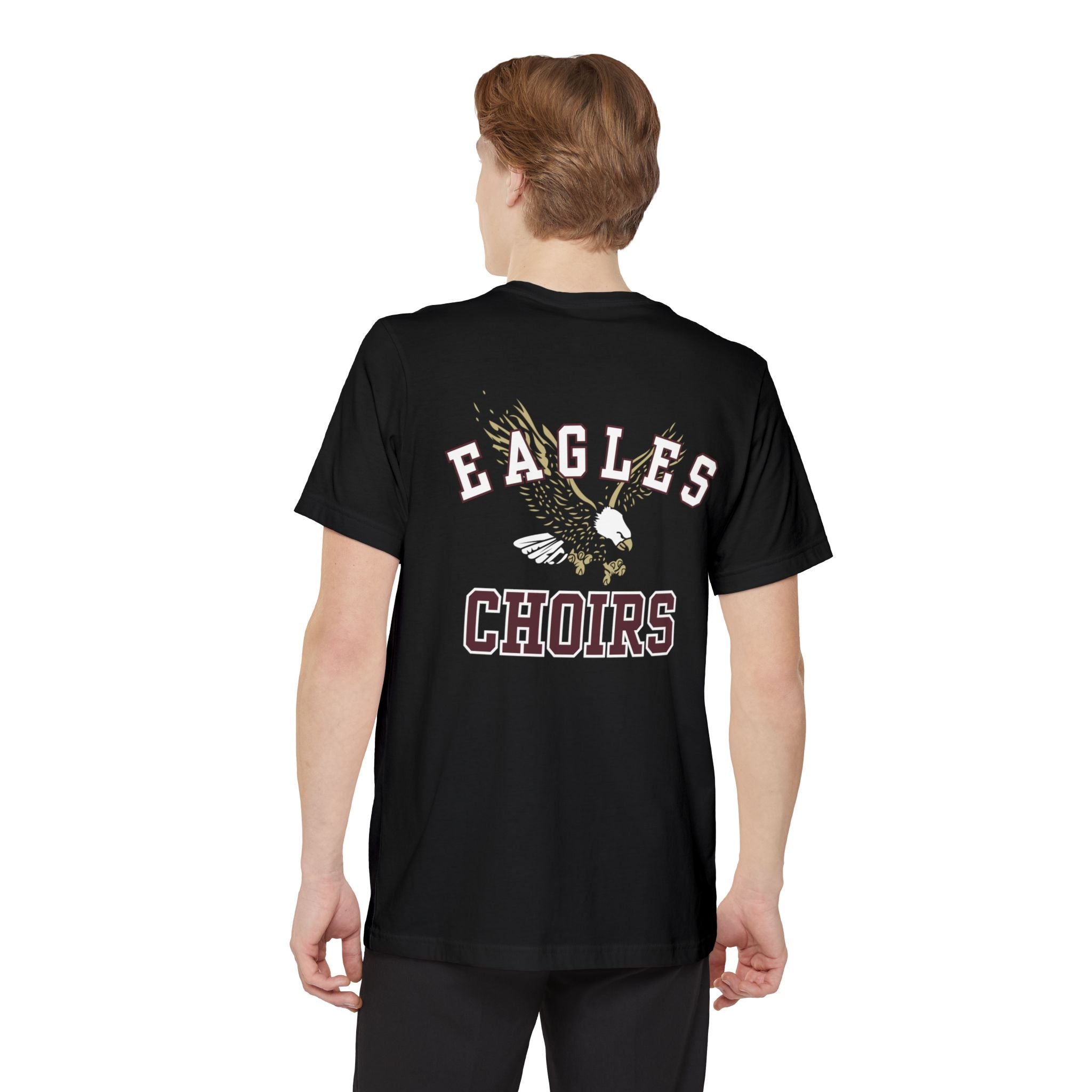 Adult Unisex Flying Choirs Eagle Graphic Pocket T-shirt