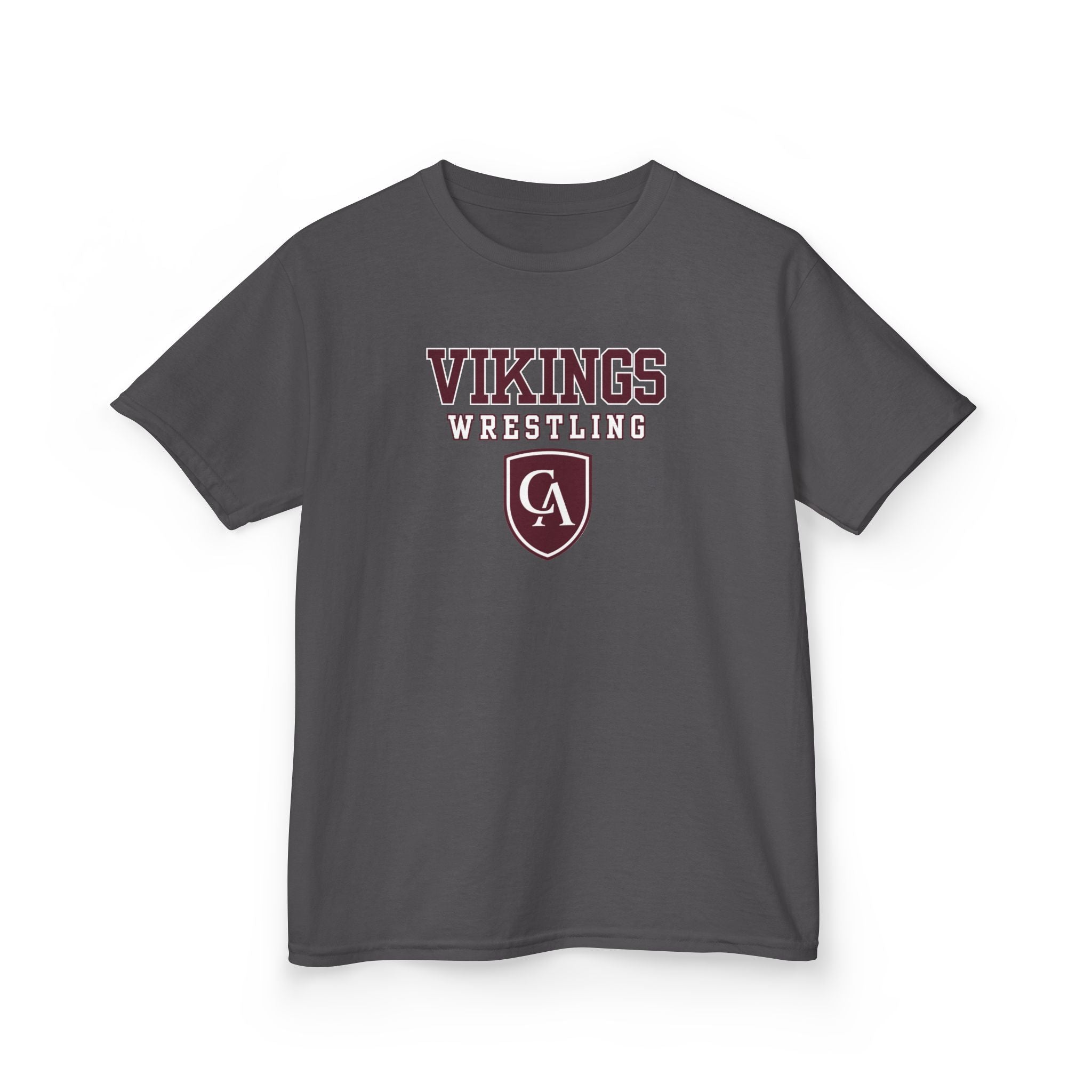 Youth Columbus Academy Vikings Wrestling Graphic Short Sleeve Gildan Heavy Tee