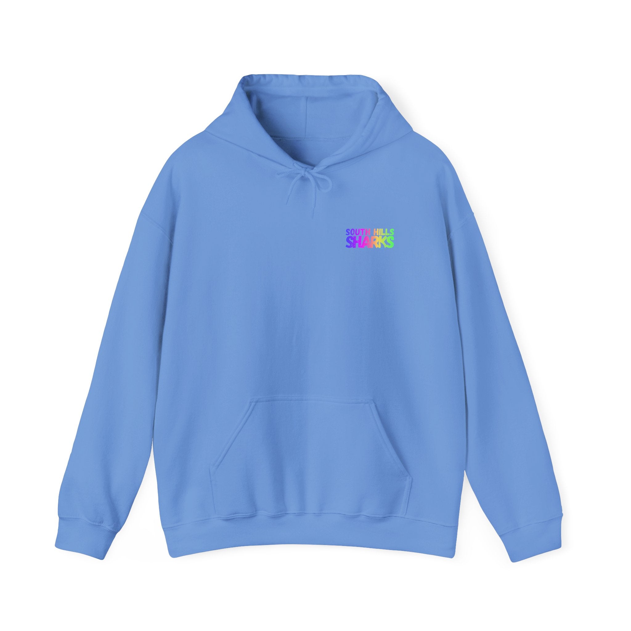Adult Unisex South Hills Swim Team Neon Rainbow Graphic Hoodie