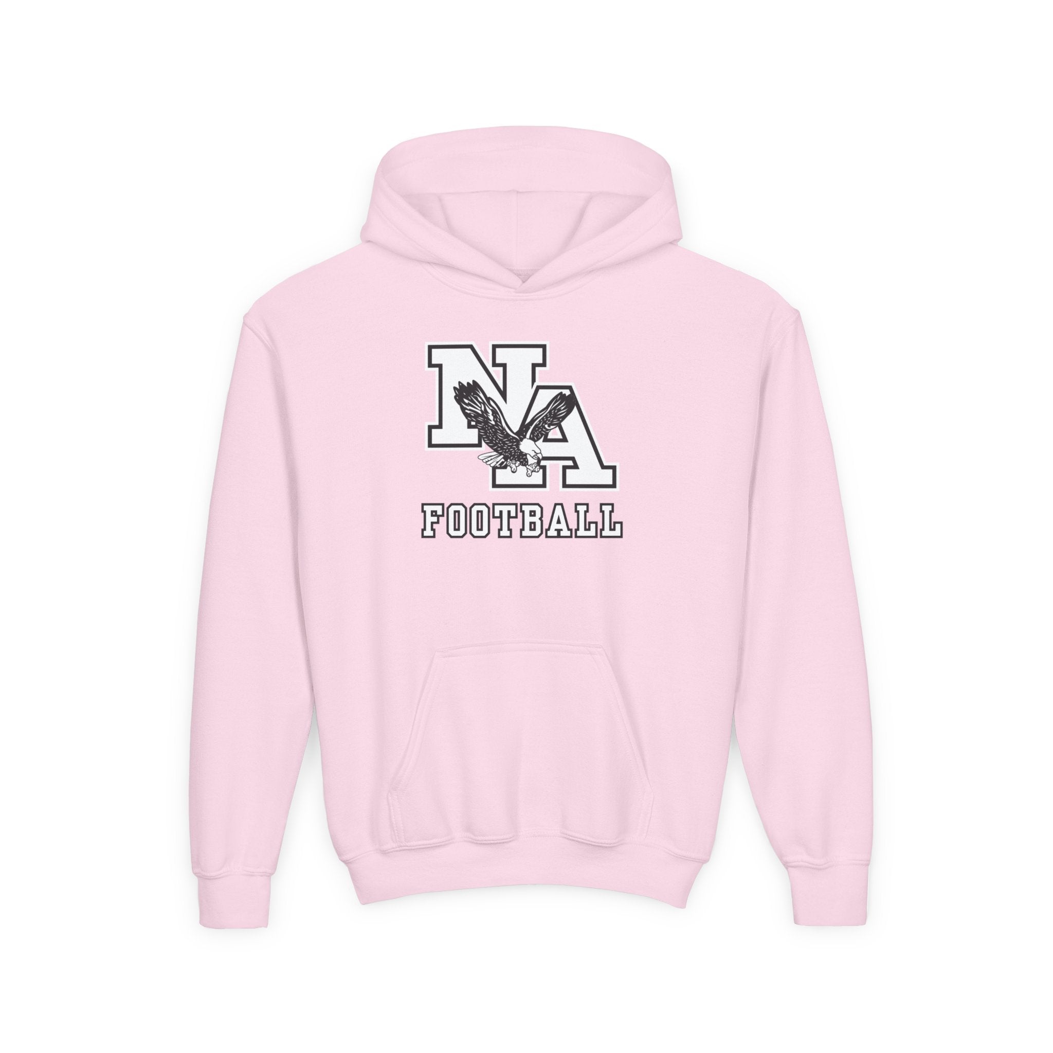 Youth Classic Logo White Football Graphic Hoodie