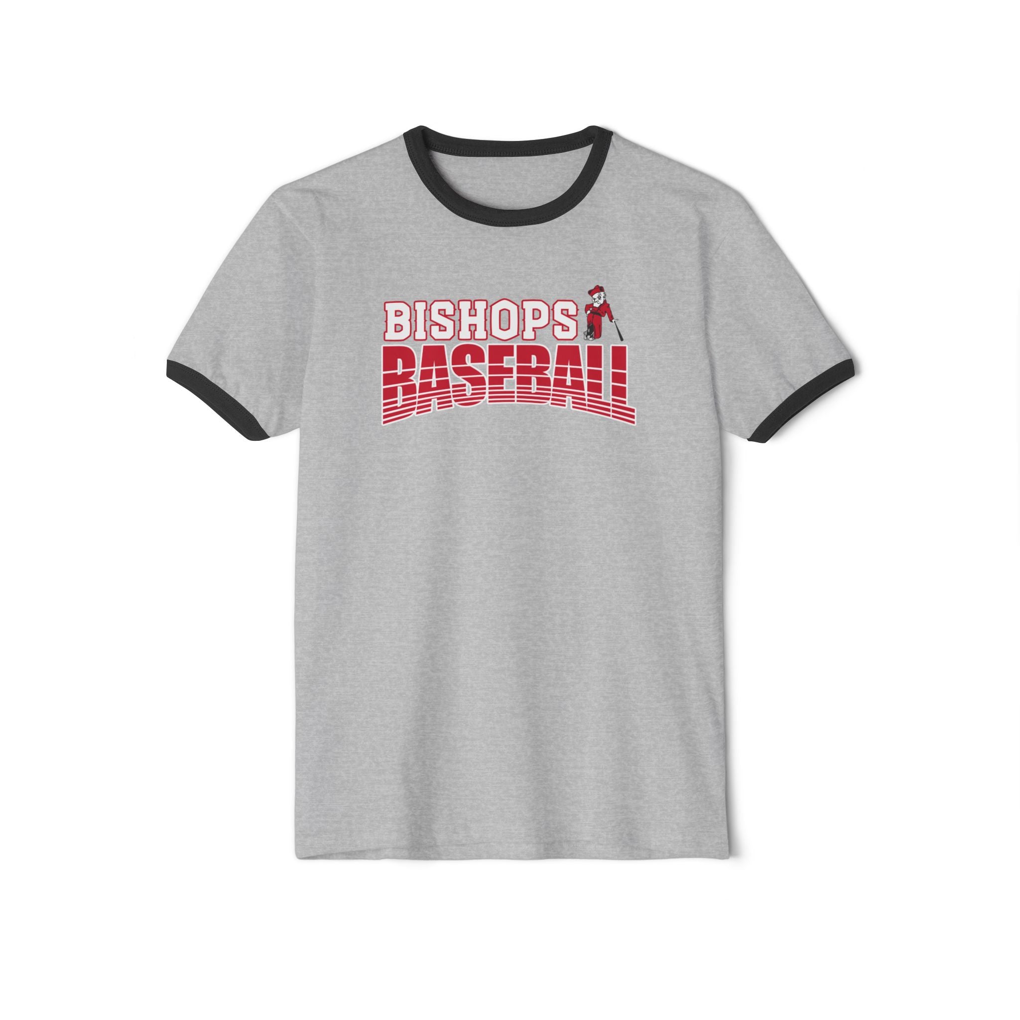 Adult Unisex Battling Bishops Strike Zone Baseball Graphic Short Sleeve Ringer Tee