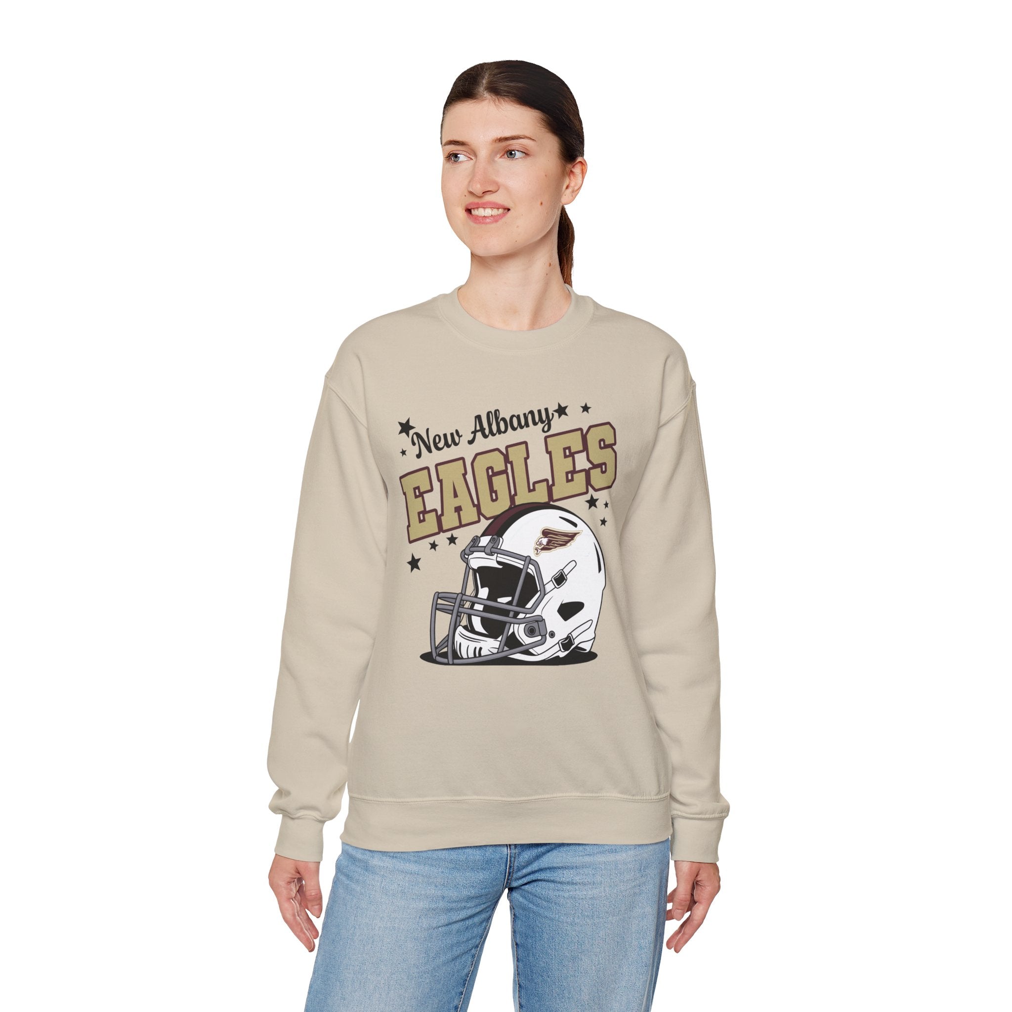 Adult Unisex New Albany Eagles Football Pride Graphic Sweatshirt
