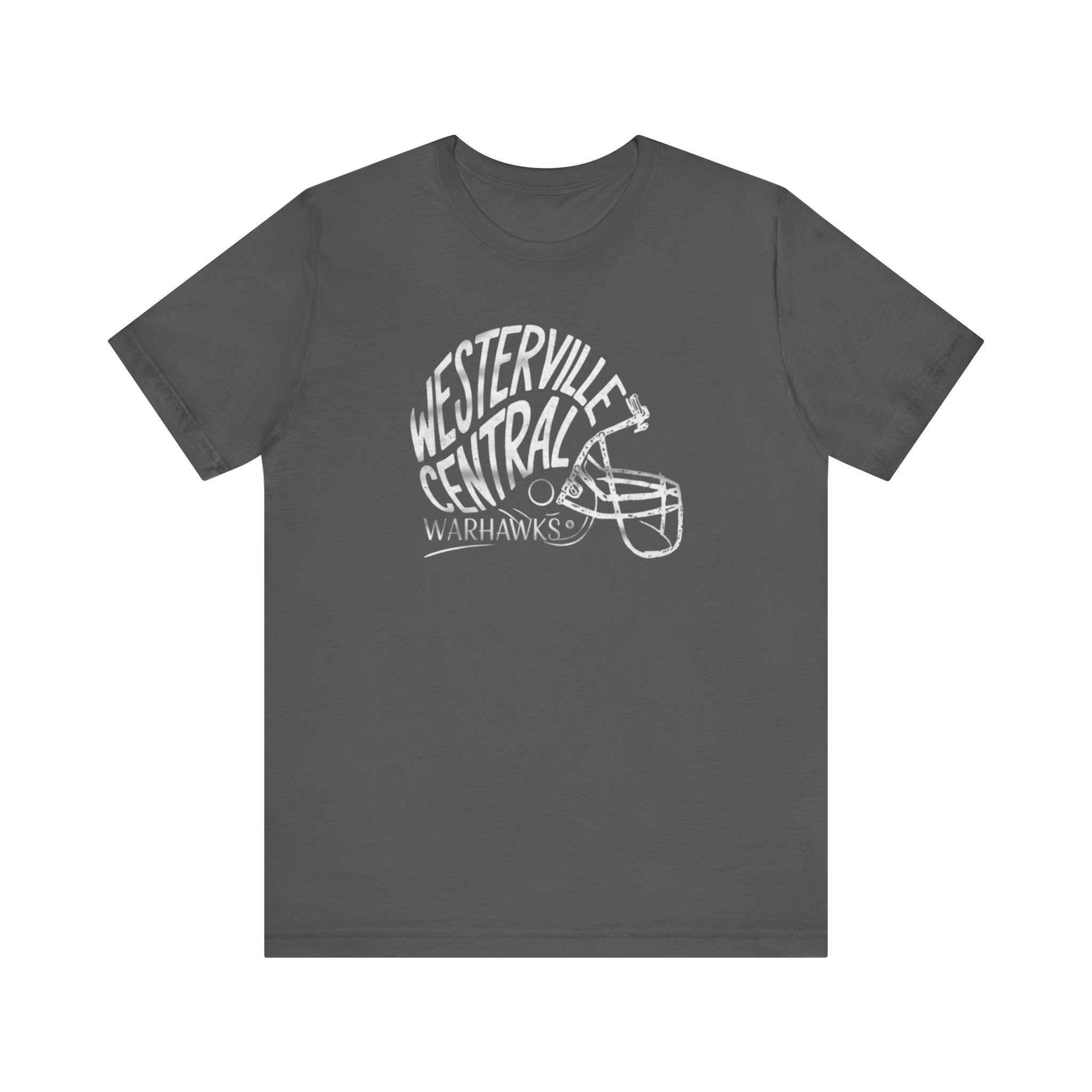 Adult Unisex Westerville Central Hustle Helmet Graphic Short Sleeve Soft Tee