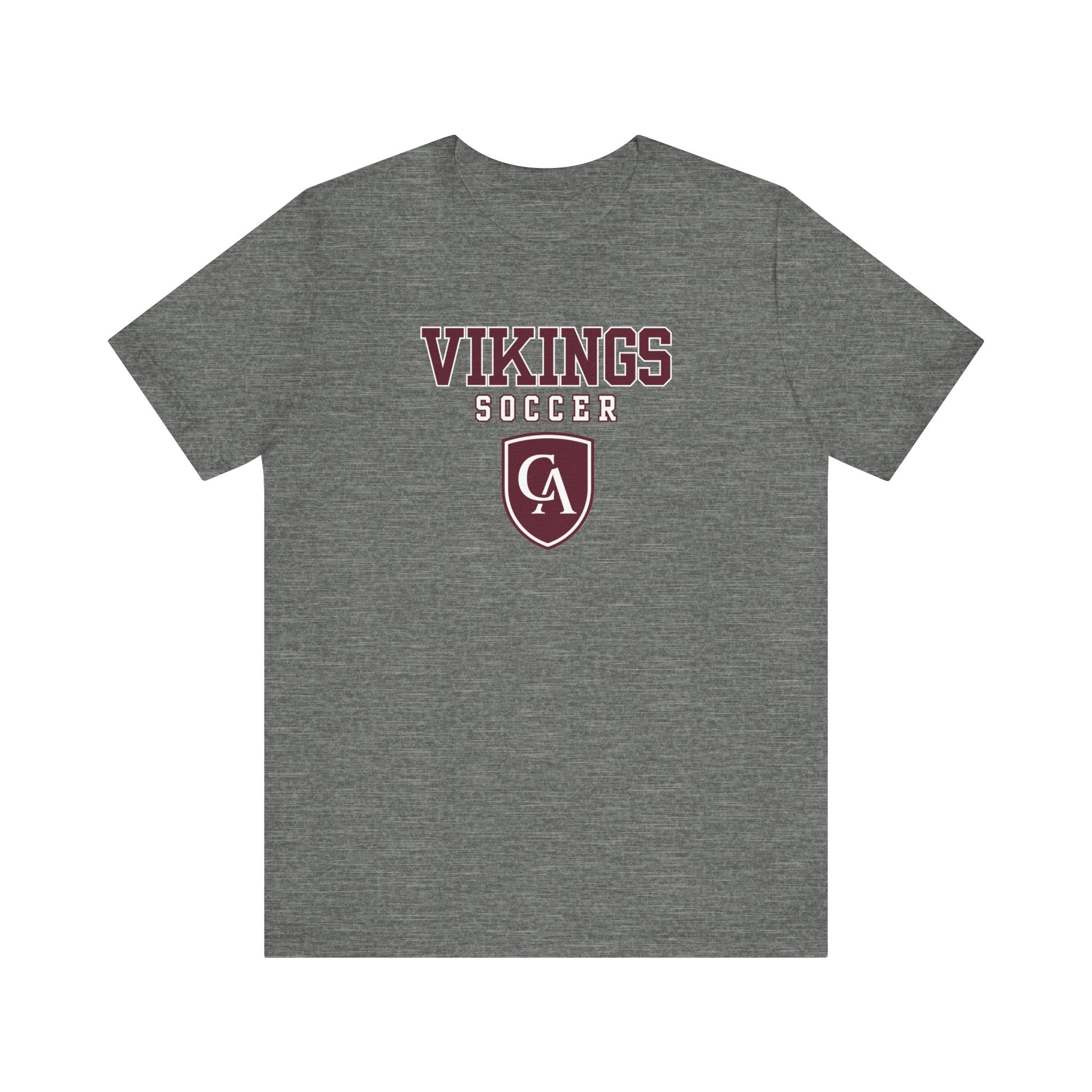 Adult Unisex Columbus Academy Vikings Soccer Graphic Short Sleeve Bella + Canvas Soft Tee