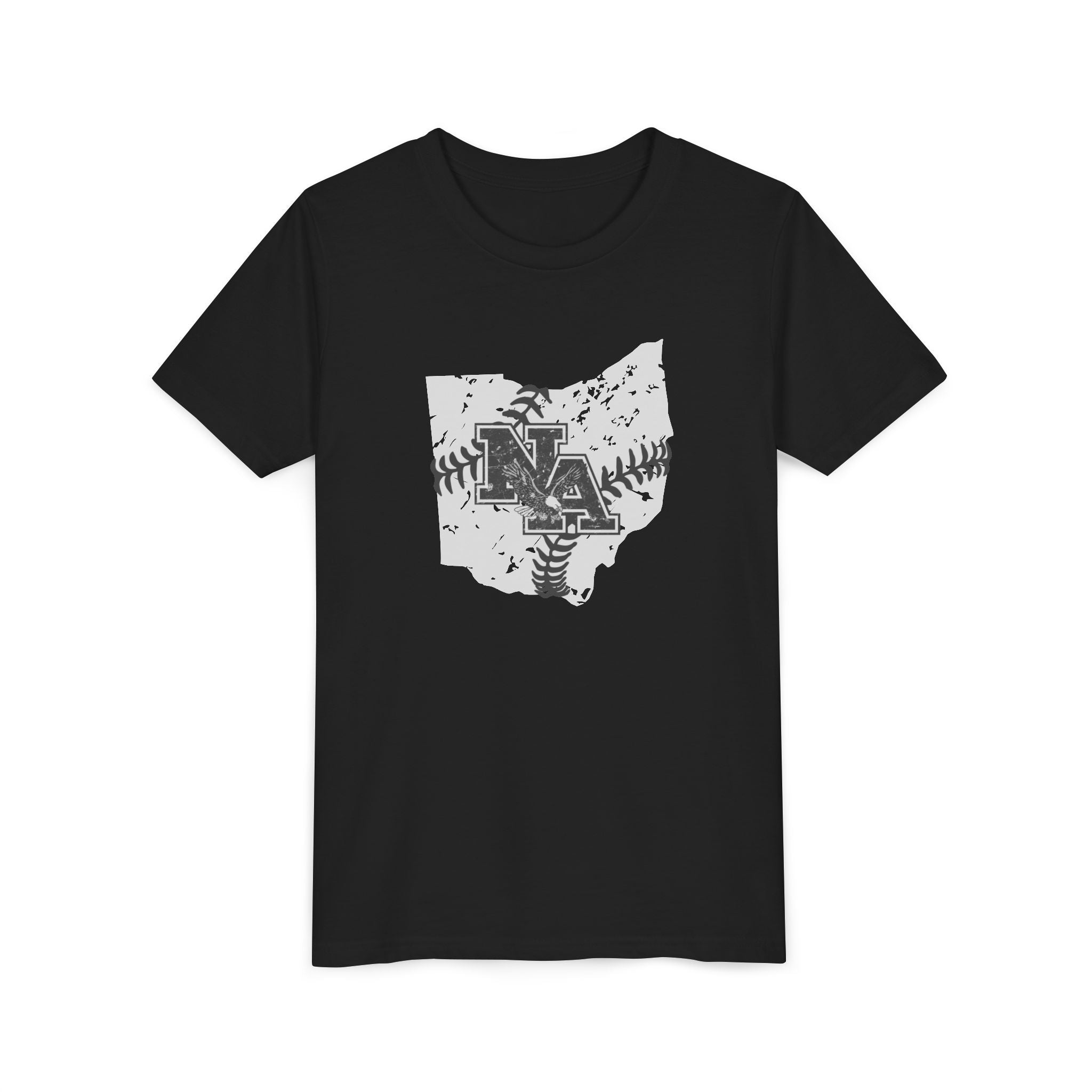 Youth Ohio Vintage Baseball Logo Graphic Short Sleeve Soft Tee