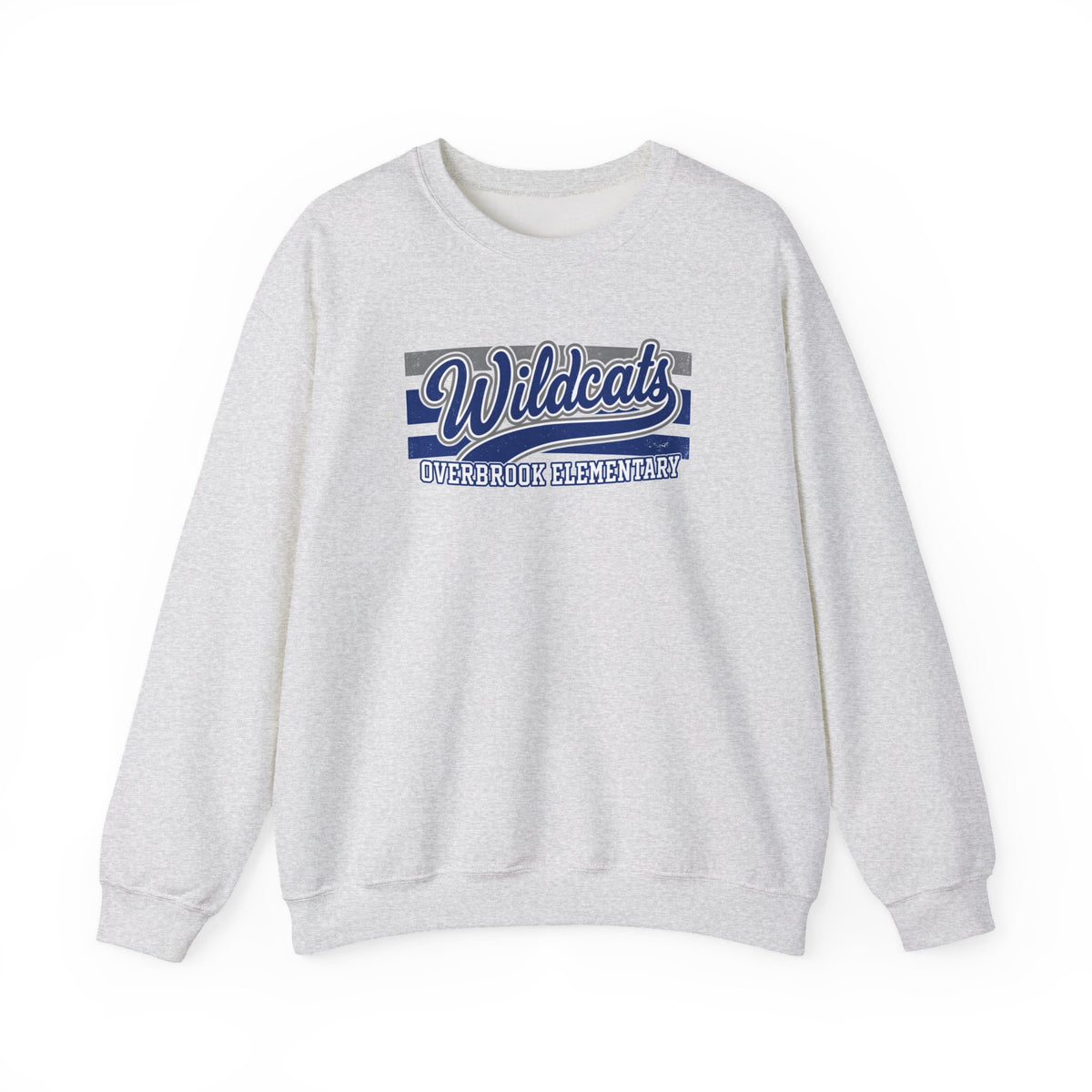 Adult Unisex Overbrook Elementary Wildcats Vintage Distressed Spirit Graphic Sweatshirt