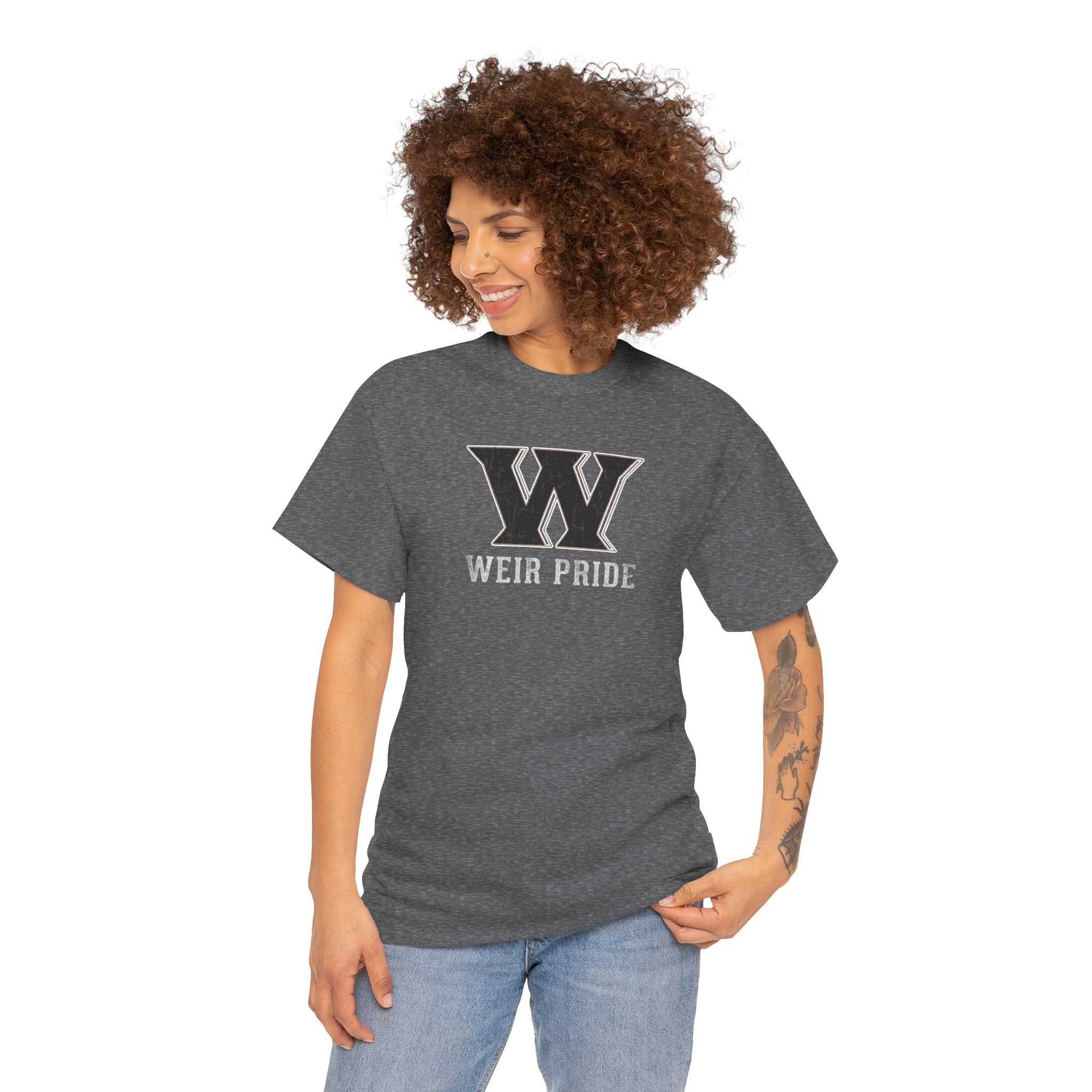 Adult Unisex Weir Pride Vintage Distressed Graphic Short Sleeve Gildan Heavy Tee