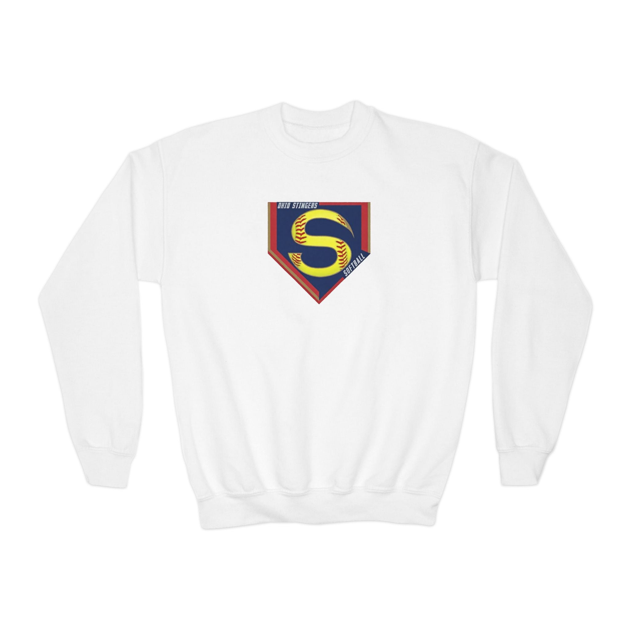 Youth Stingers Softball Logo Graphic Gildan Heavy Blend Sweatshirt